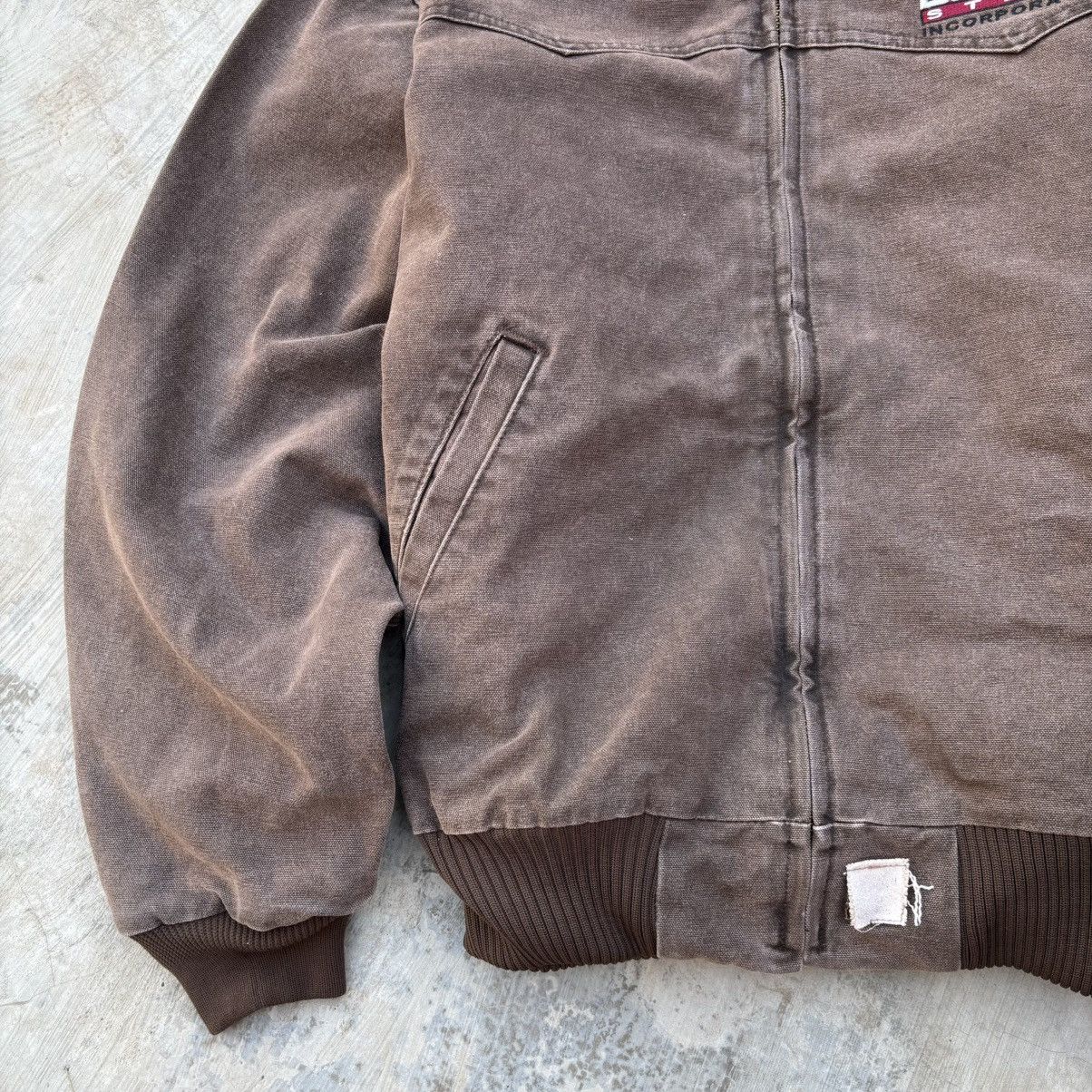 Carhartt Vintage 00s Sunfaded Carhartt Santa Fe Jacket J14 CHT Size US L / EU 52-54 / 3 - 5 Thumbnail