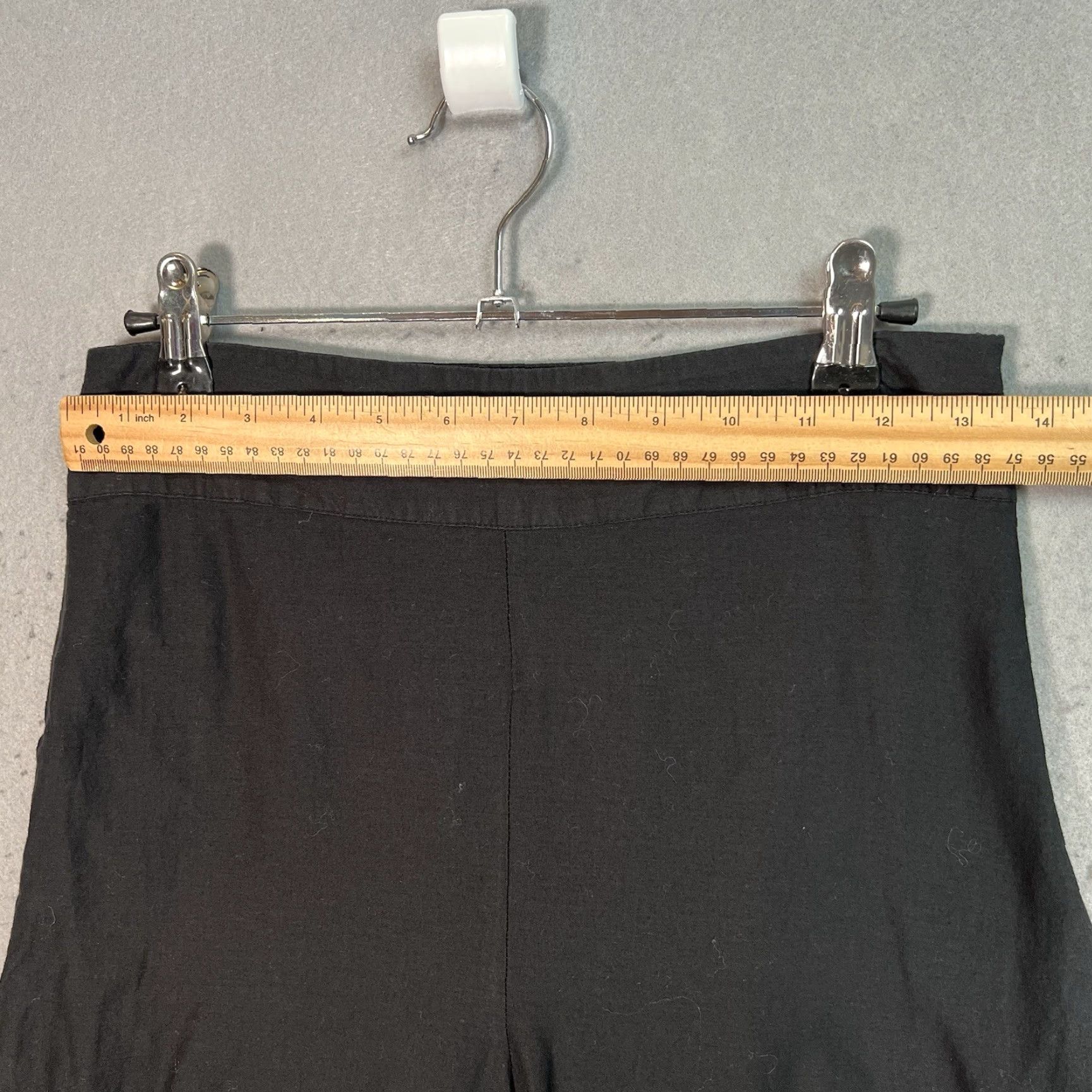 Zara Zara Embroidered Wide Leg Pants Womens XS Black Regular Straight Fit Ankle Womens Size 26" / US 2 / IT 38 - 3 Thumbnail