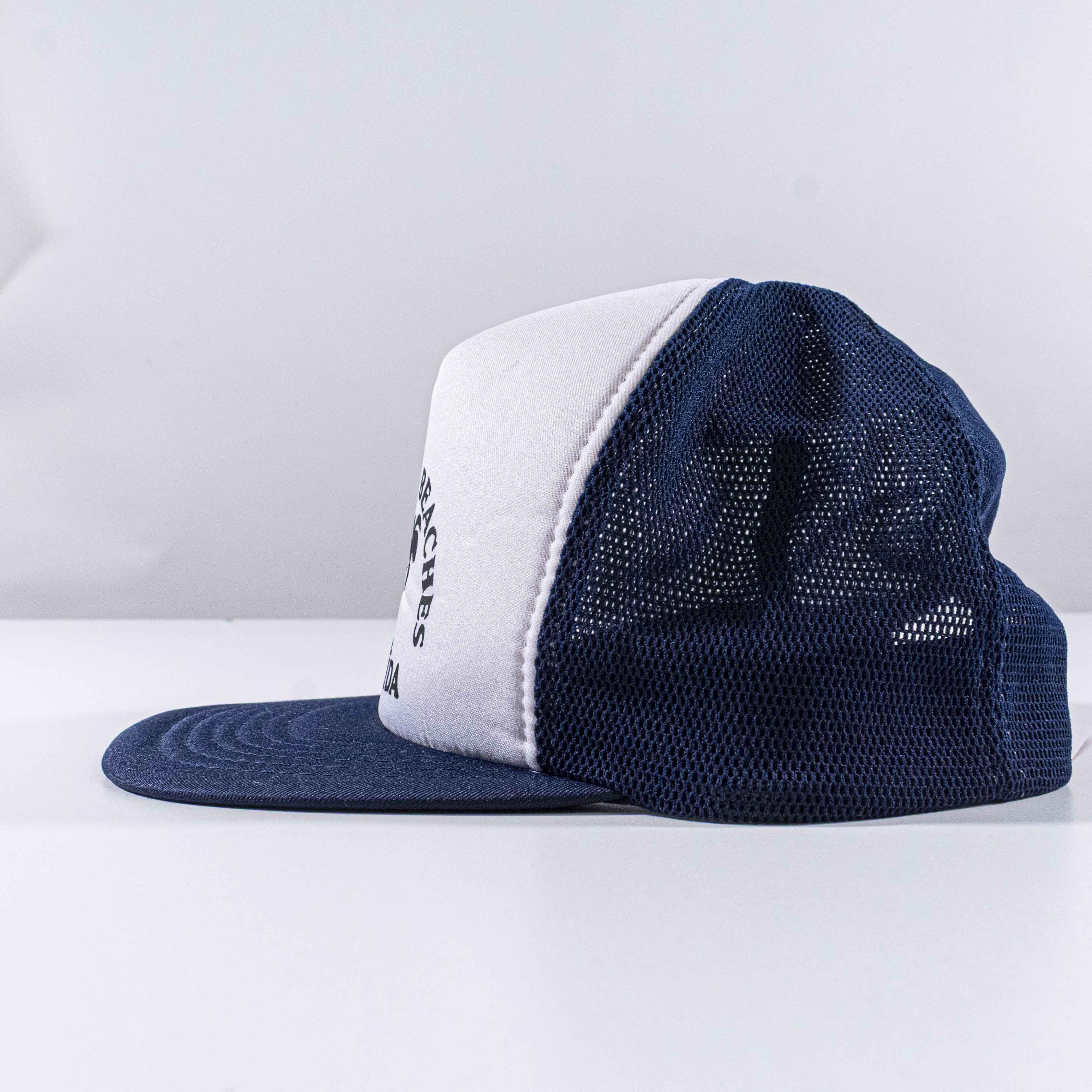 Vintage VTG The Palm Beaches Florida Mesh Trucker Hat 80s Snapback Size ONE SIZE - 3 Thumbnail