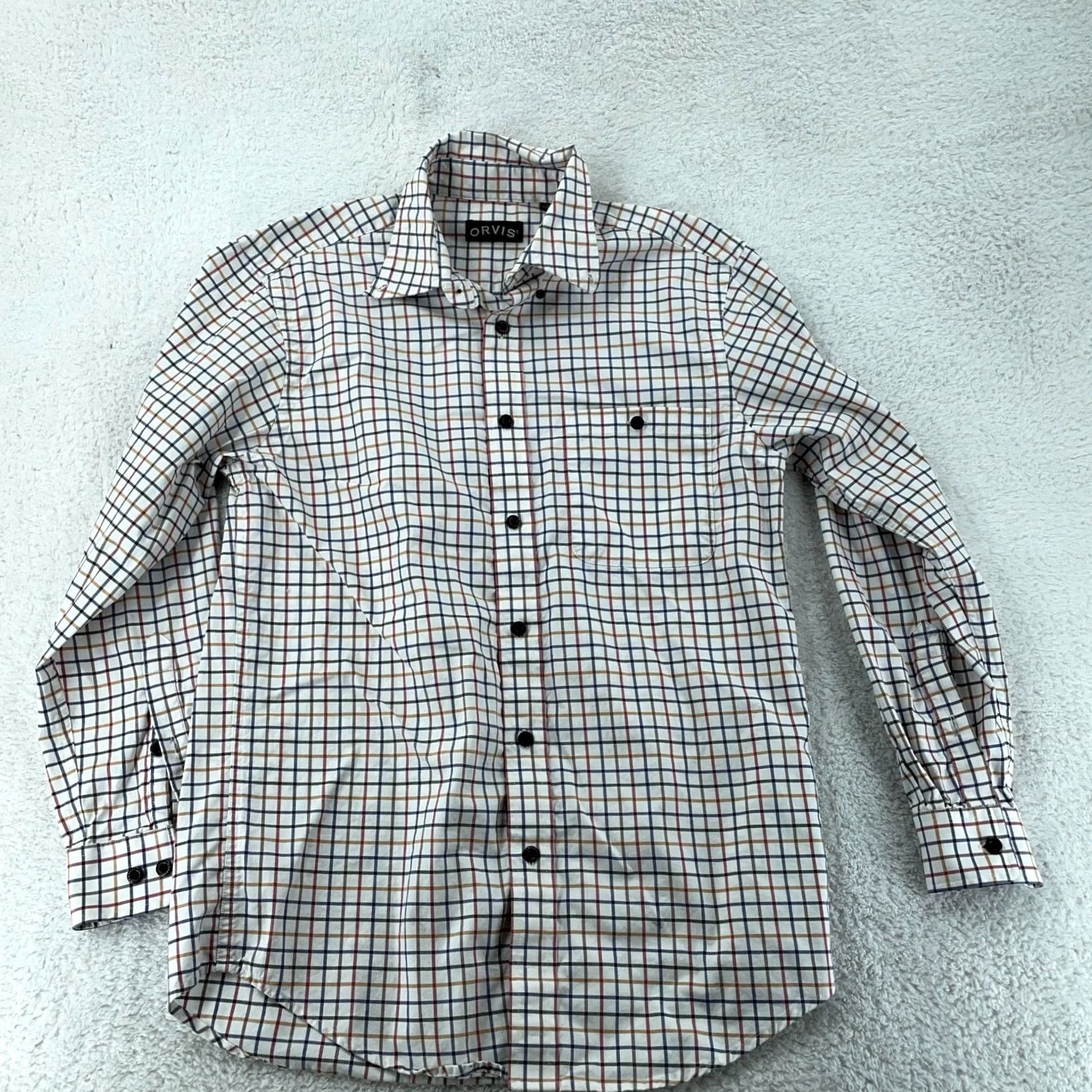 Orvis Orvis Signature Twill Shirt Mens Medium Multi Check Classic Collared Button Down Shirt Size US M / EU 48-50 / 2 - 2 Thumbnail