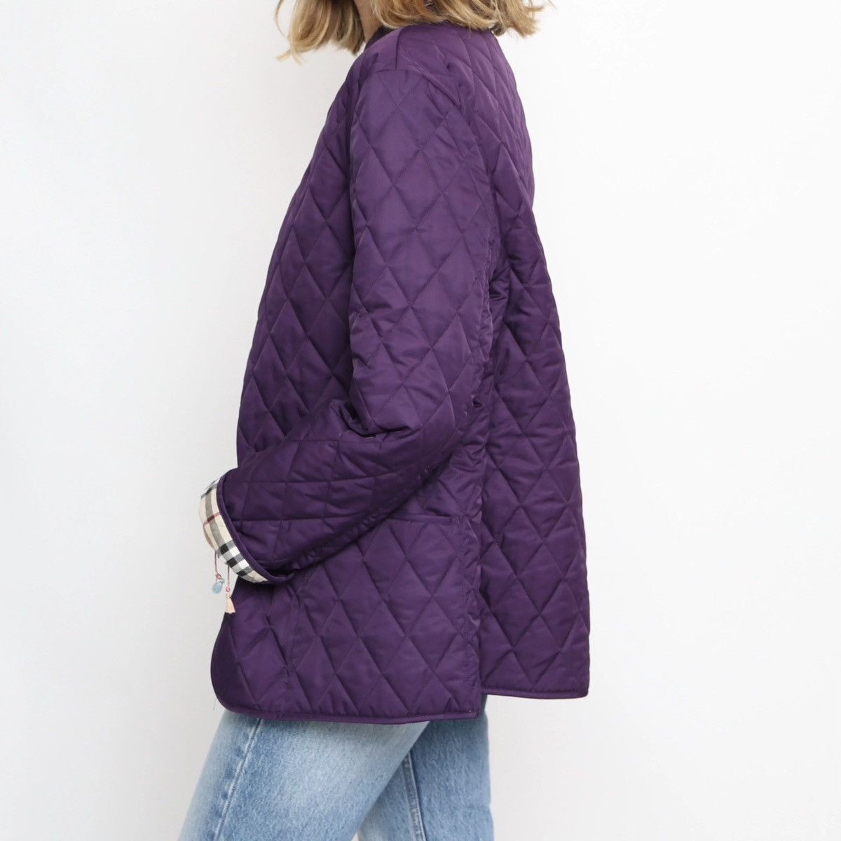 Burberry Burberry London Diamond Quilted Lined Novacheck Jacket Size M / US 6-8 / IT 42-44 - 4 Thumbnail