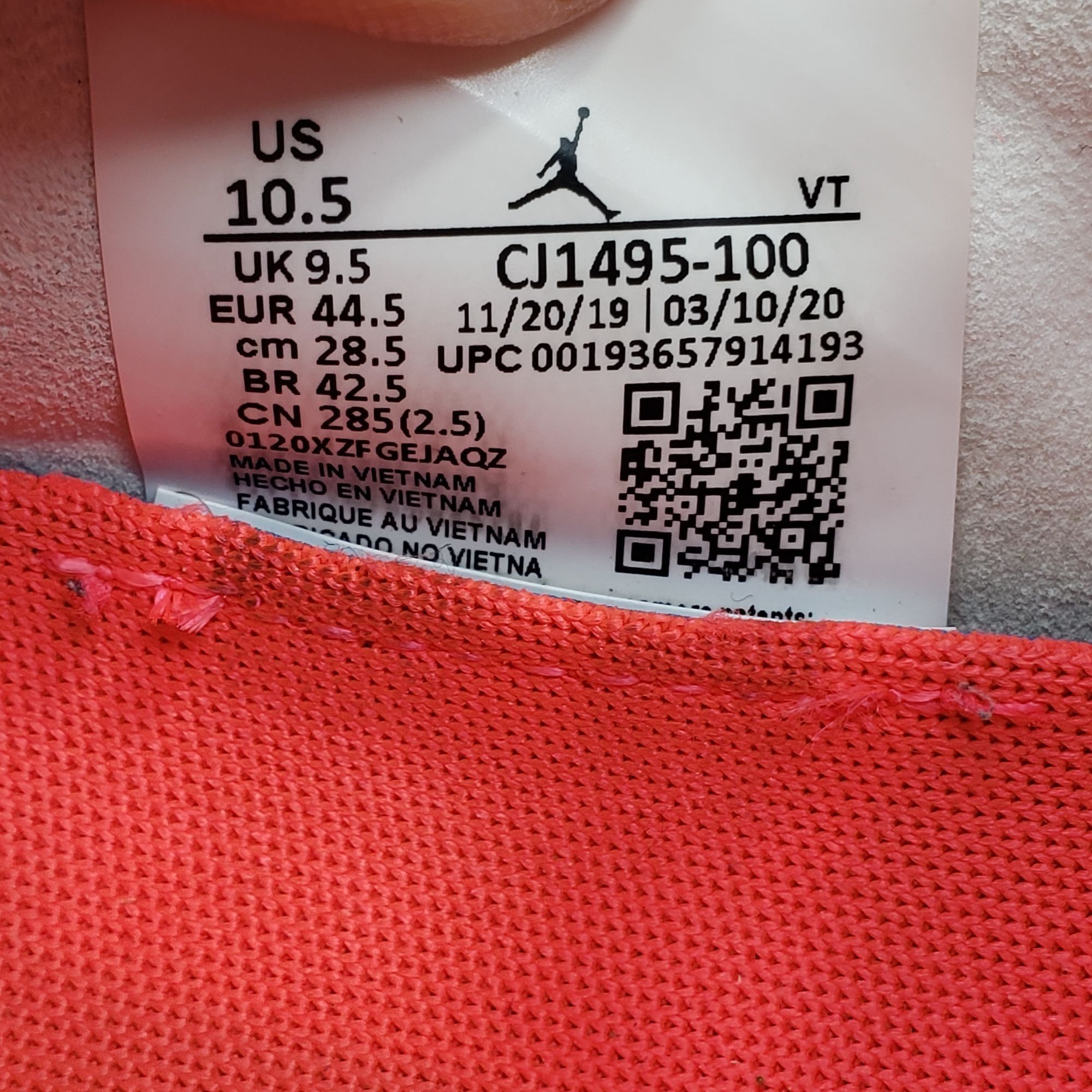 Jordan Brand Jordan Zoom Trunner Ultimate White Flash Crimson Mens 10.5 Size US 10.5 / EU 43-44 - 10 Thumbnail