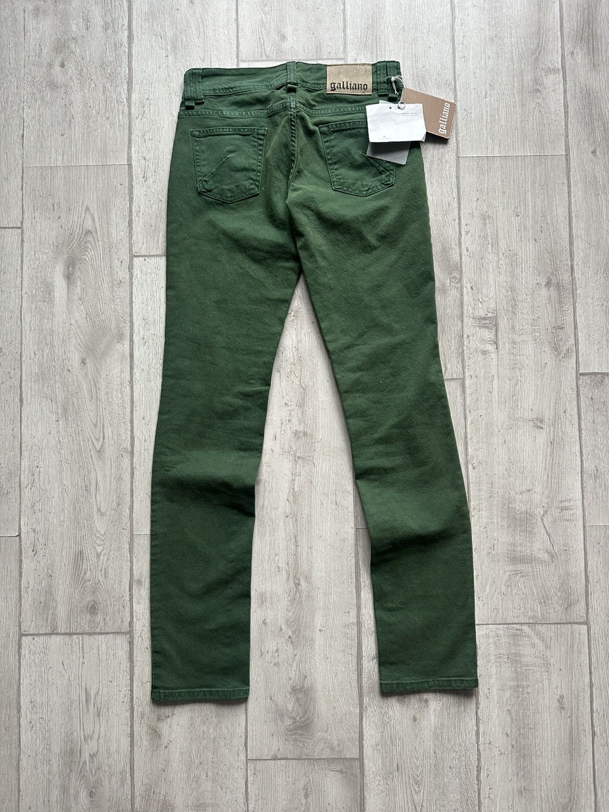 John Galliano John Galliano Distressed Straight Jeans Size 29" - 13 Thumbnail