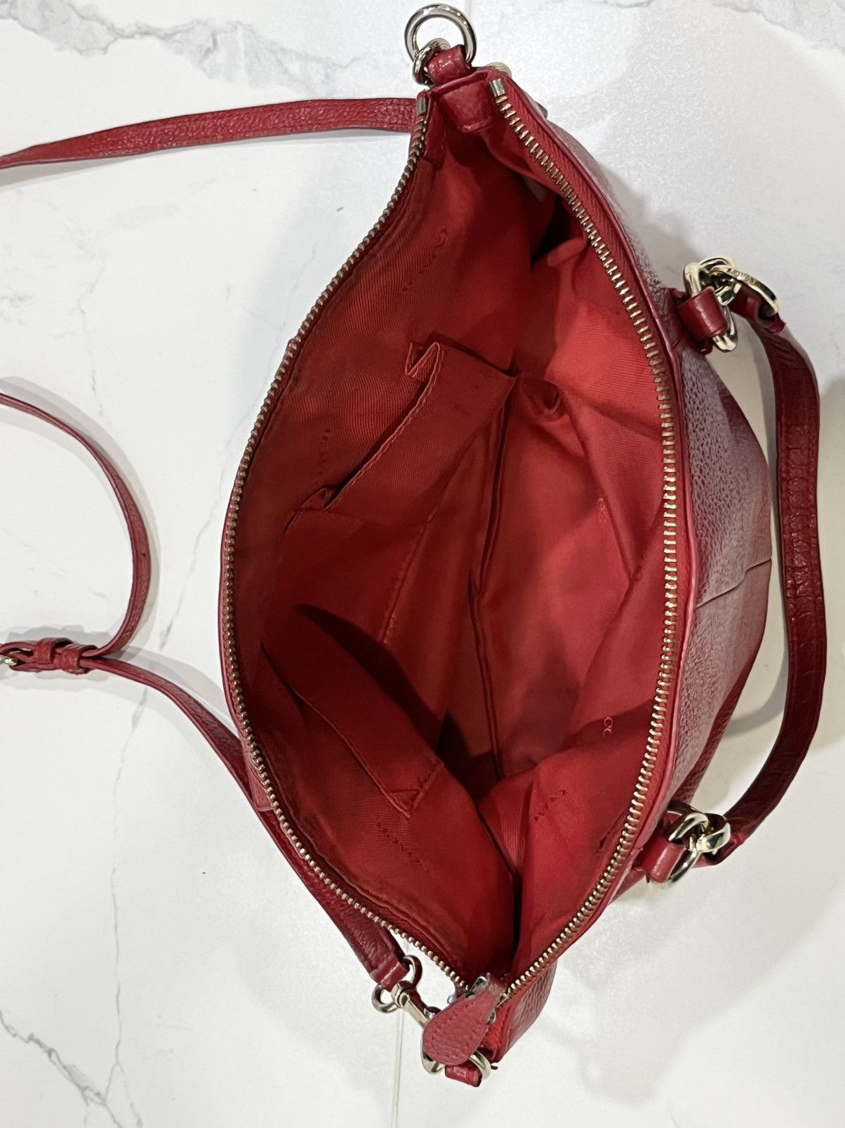 Coach Coach Small Kelsey Satchel Red Pebbled Bags Size ONE SIZE - 17 Thumbnail