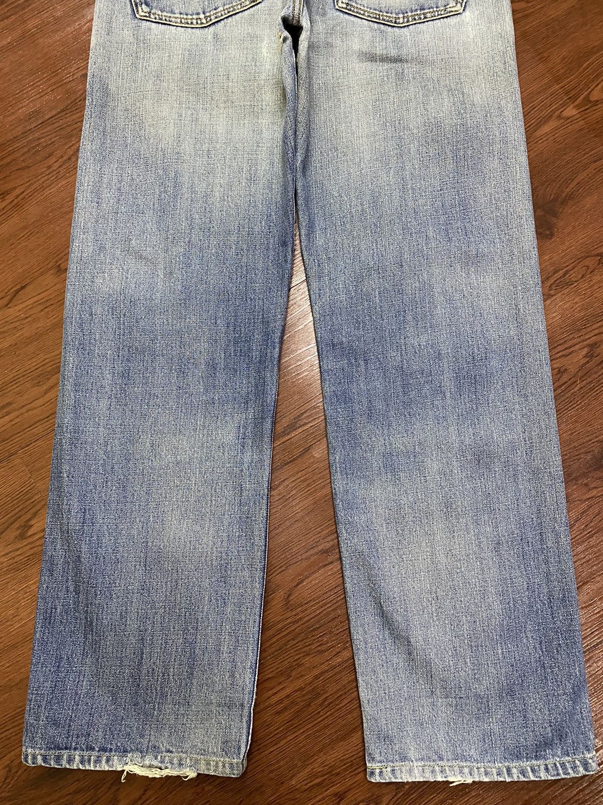 Other Vintage Japanese Brands Faded Wash Distressed Loose Jeans Size US 34 / EU 50 - 6 Thumbnail