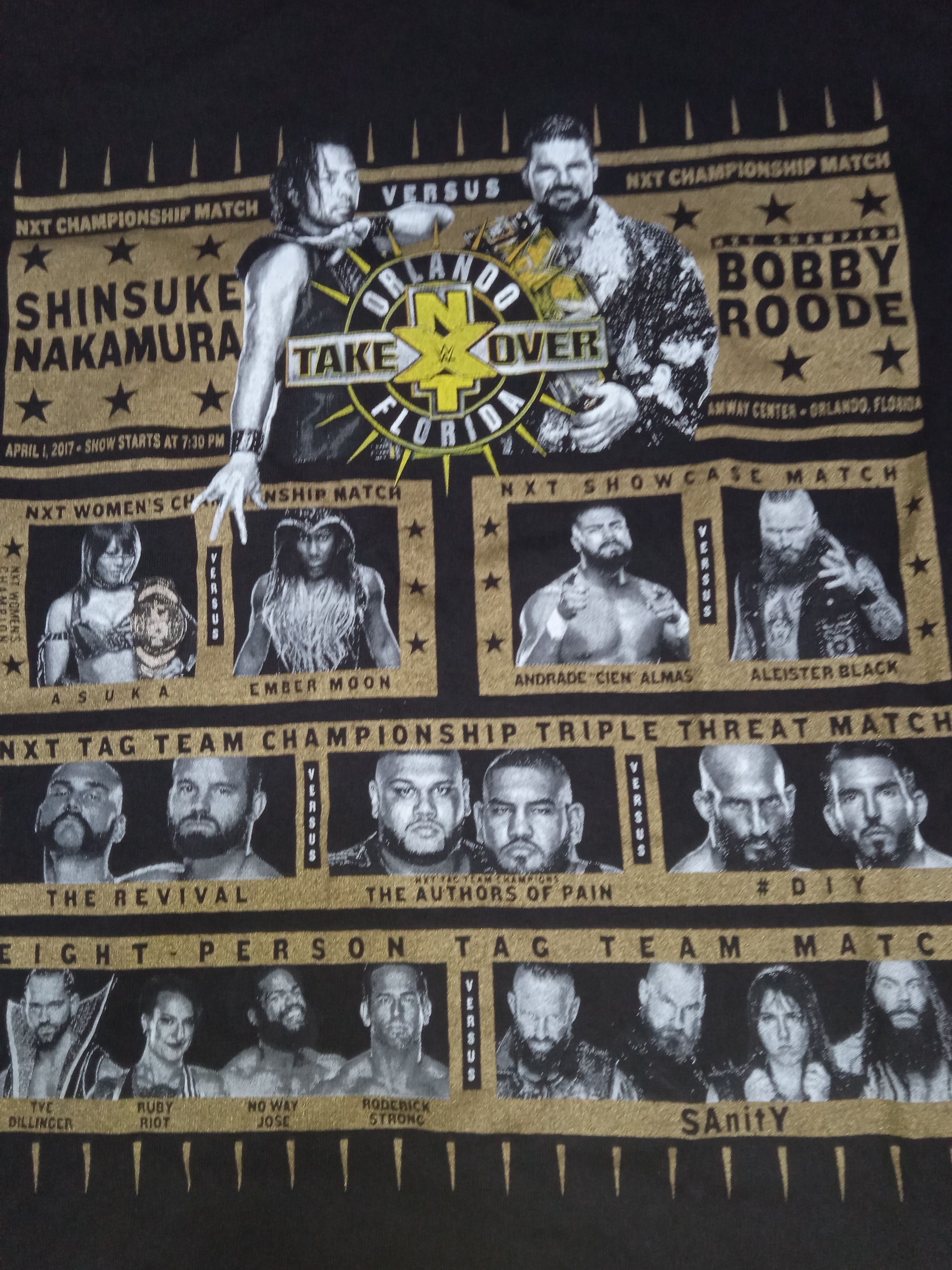 WWE WWE NXT Takeover 2017 T Shirt Size US S / EU 44-46 / 1 - 4 Thumbnail