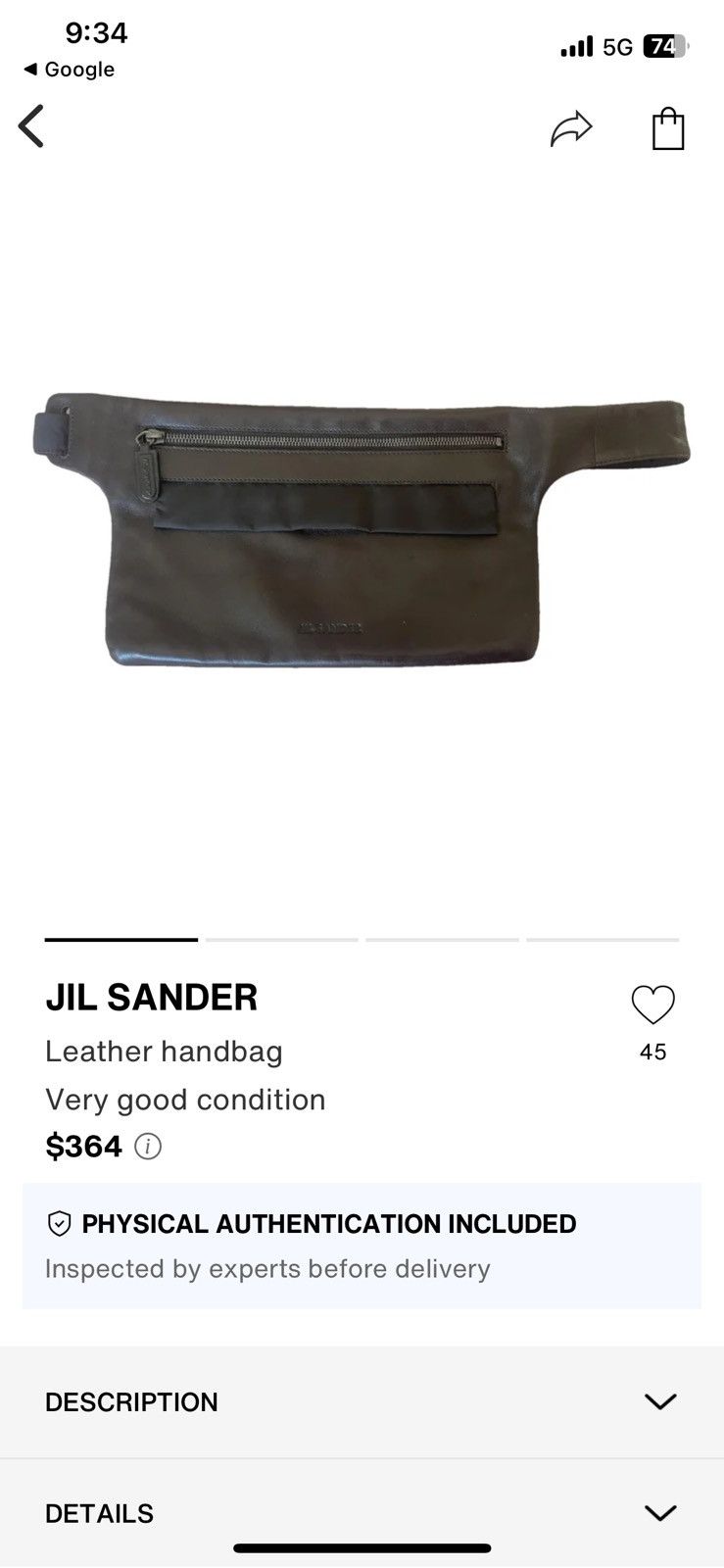 Genuine Leather Jil Sander Leather Waist/crossbody Bag in Brown, Men's