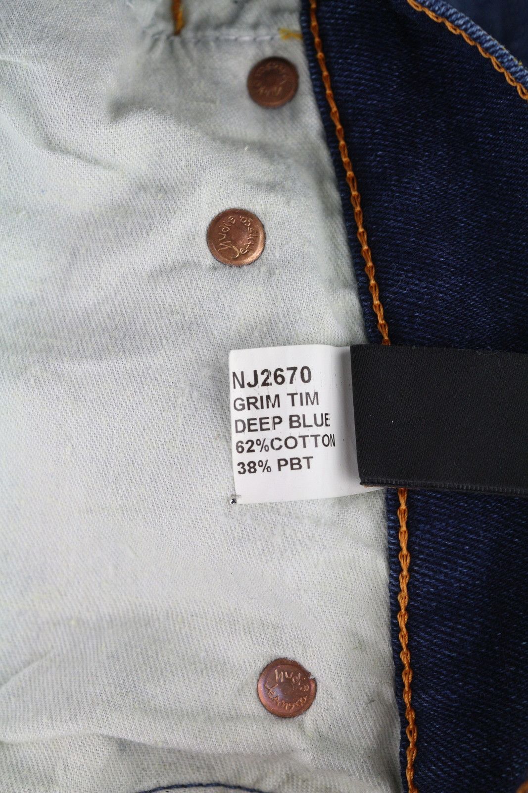 Nudie Jeans GRIM TIM W31/L30 Washed Denim Deep Slim Jeans 83609 Size US 31 - 8 Thumbnail