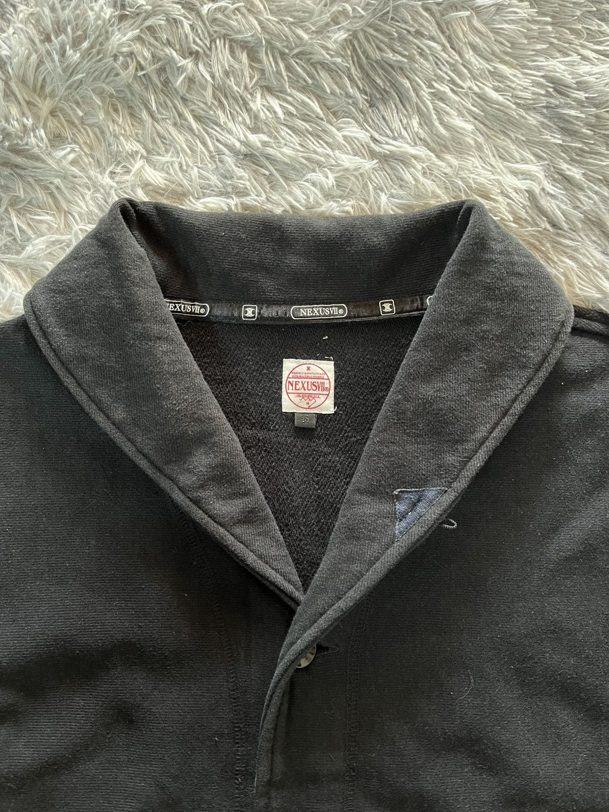 NEXUSVII Rare NexusVII cardigan heavyweight cotton shawl collar Size US L / EU 52-54 / 3 - 3 Thumbnail