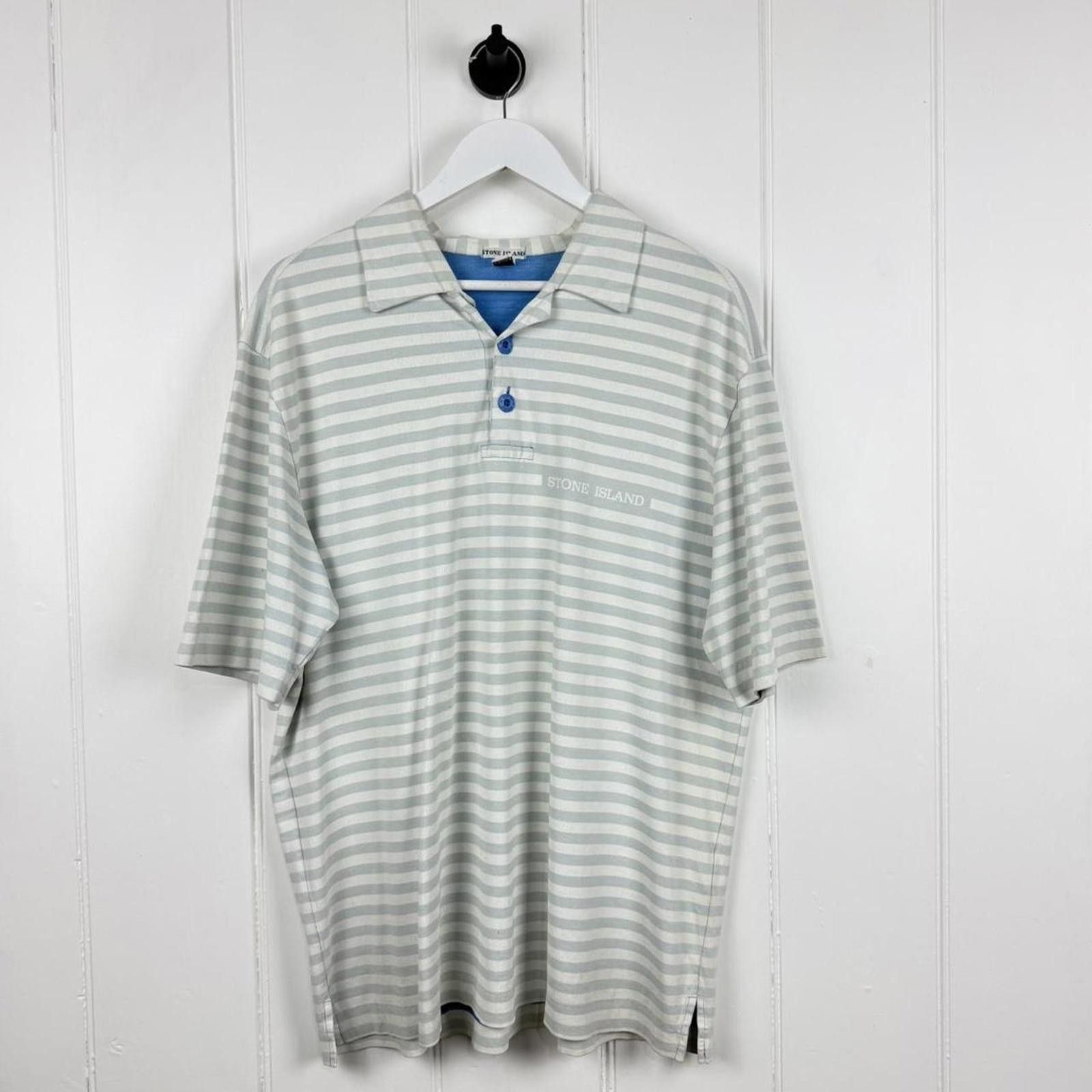 Stone Island 2000’s Stone Island Striped Polo Size US XXL / EU 58 / 5 - 1 Thumbnail