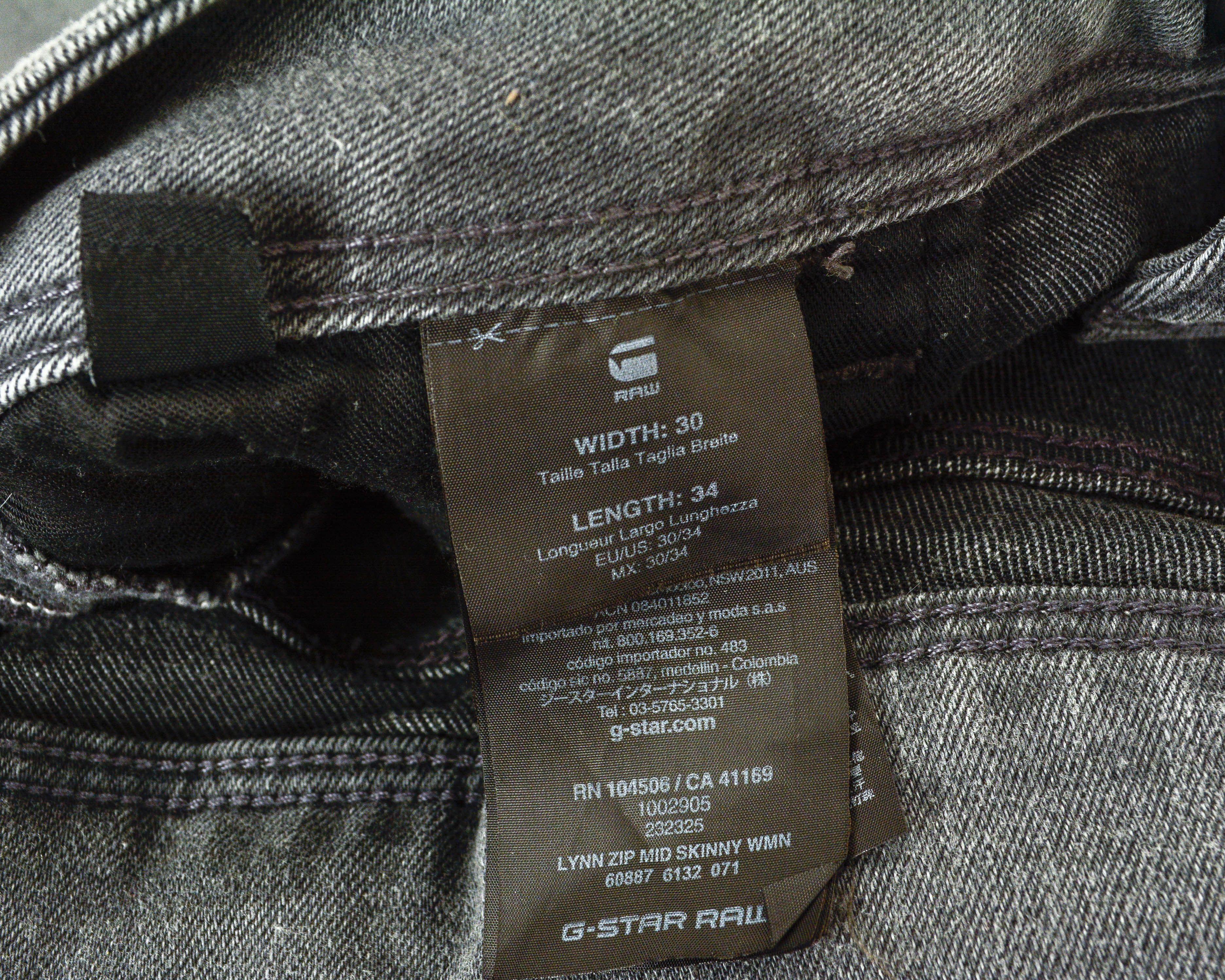 G-Star LYNN MID SKINNY Women W30 L34 Jeans Stretch Pants Denim Size 30" / US 8 / IT 44 - 4 Thumbnail