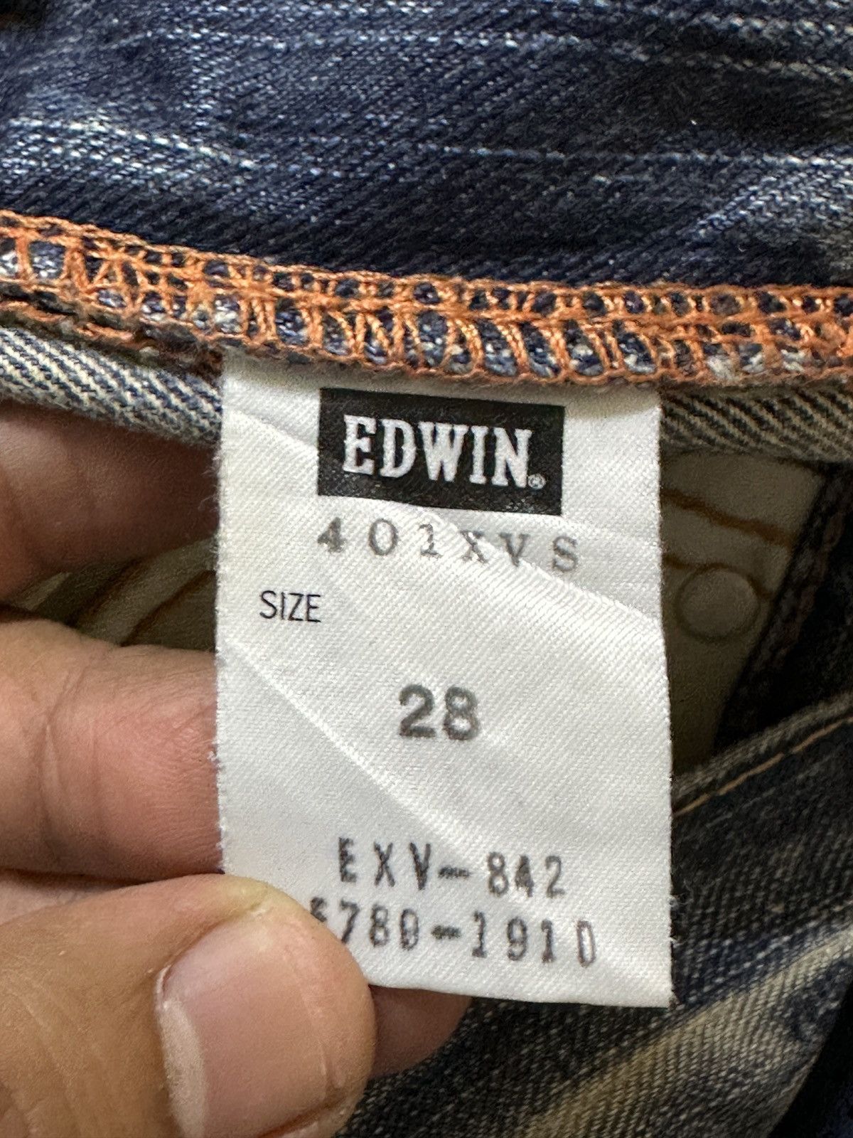Edwin Vintage Edwin XV-S Flare Faded Buckle Belt Denim Size US 30 / EU 46 - 7 Thumbnail