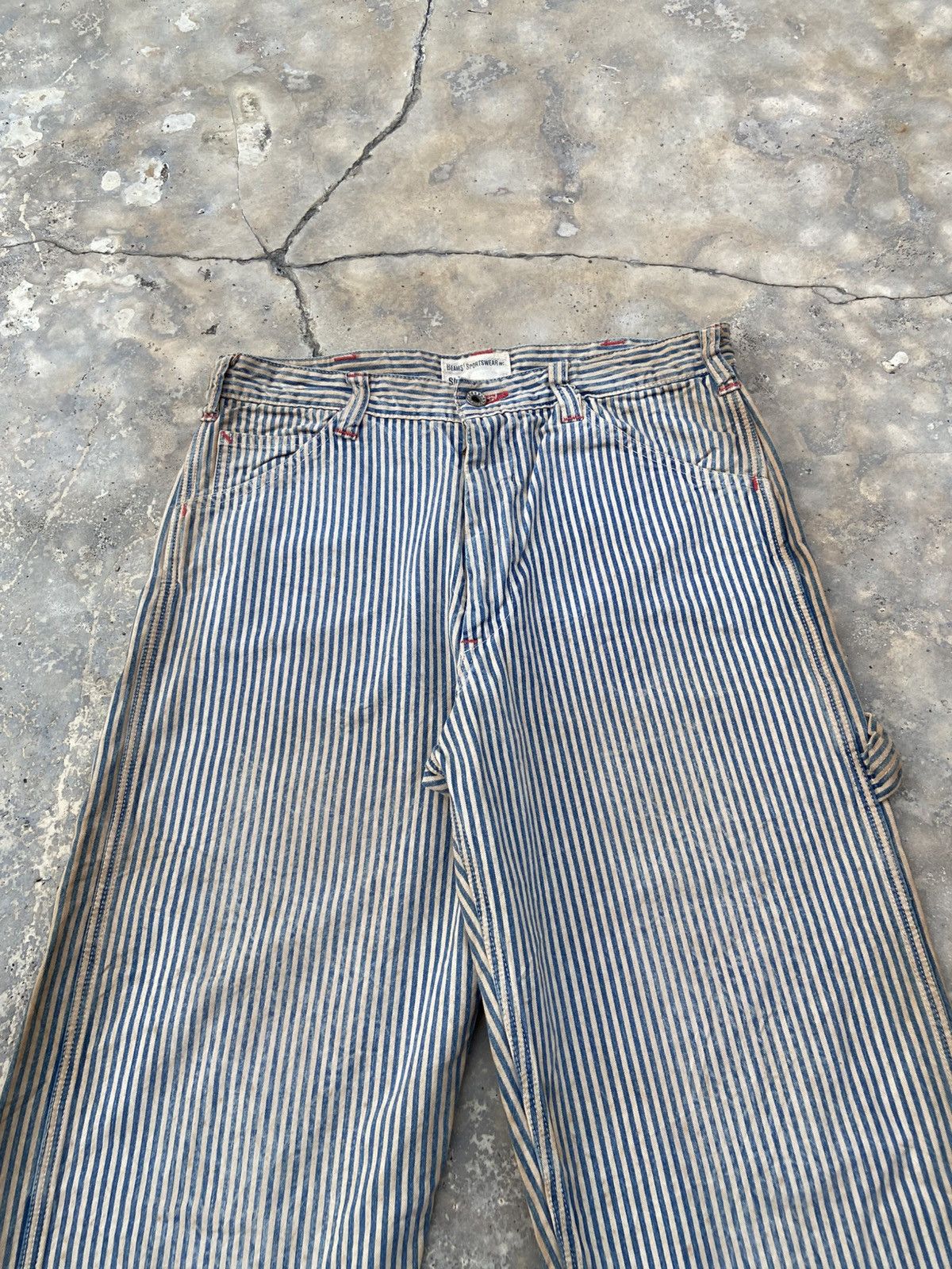 Beams Plus Vintage Look Distressed Beams Plus Hickory Pant Size US 30 / EU 46 - 3 Thumbnail