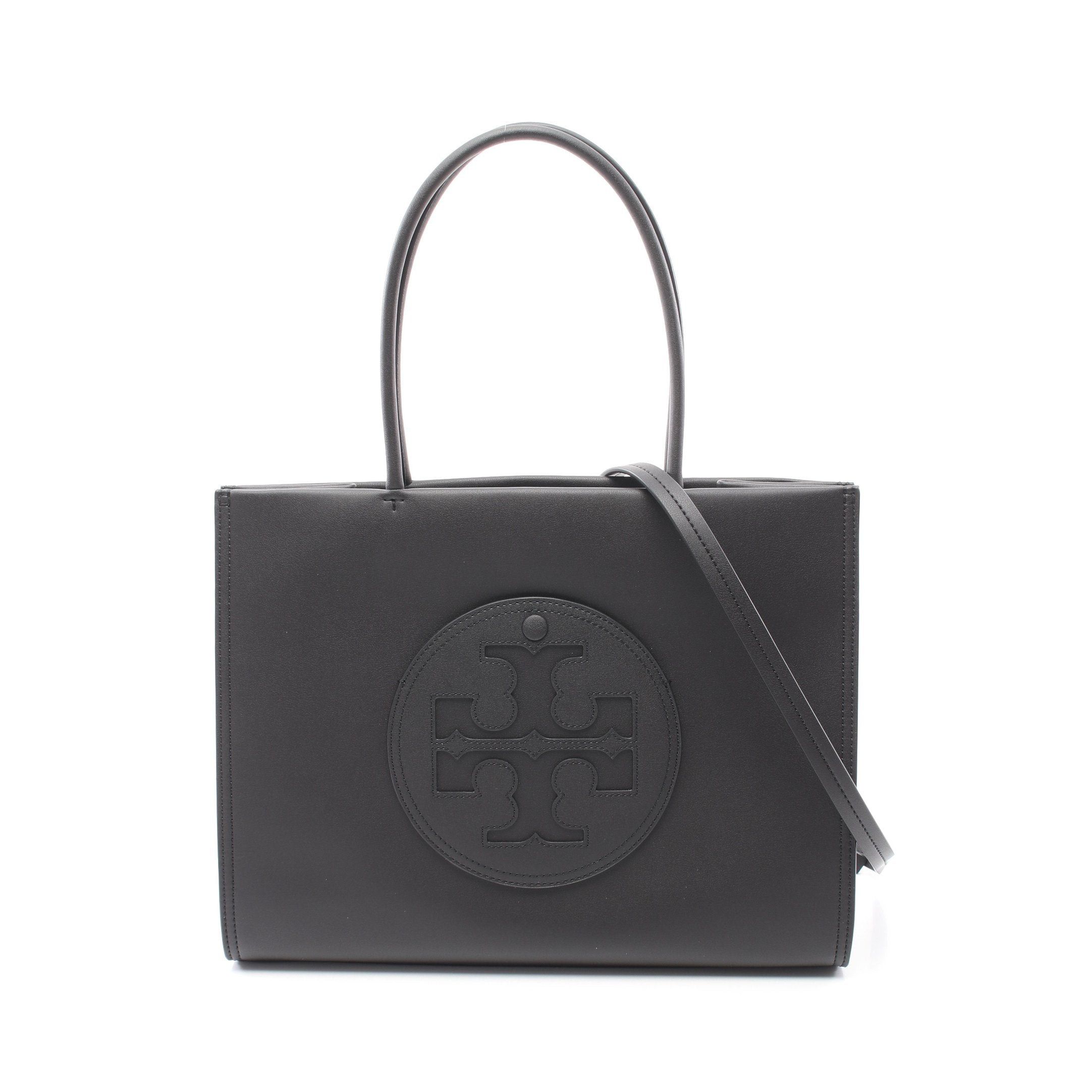Tory Burch Tory Burch Ella Shoulder Bag Tote Fake Leather Black Size ONE SIZE - 1 Thumbnail
