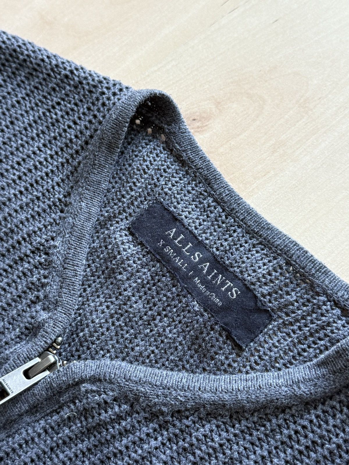 Allsaints Allsaints Metz Knit mesh zip Cardigan sweater Size US XS / EU 42 / 0 - 3 Thumbnail