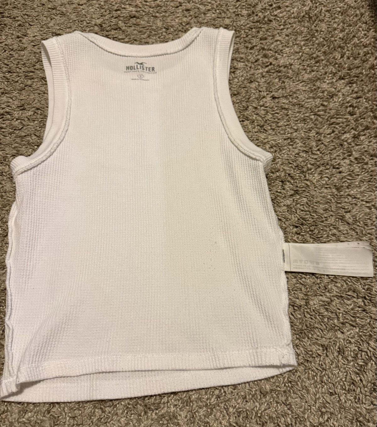 Hollister Hollister White Ribbed Tank Top – Women’s Size S Size S / US 4 / IT 40 - 3 Thumbnail