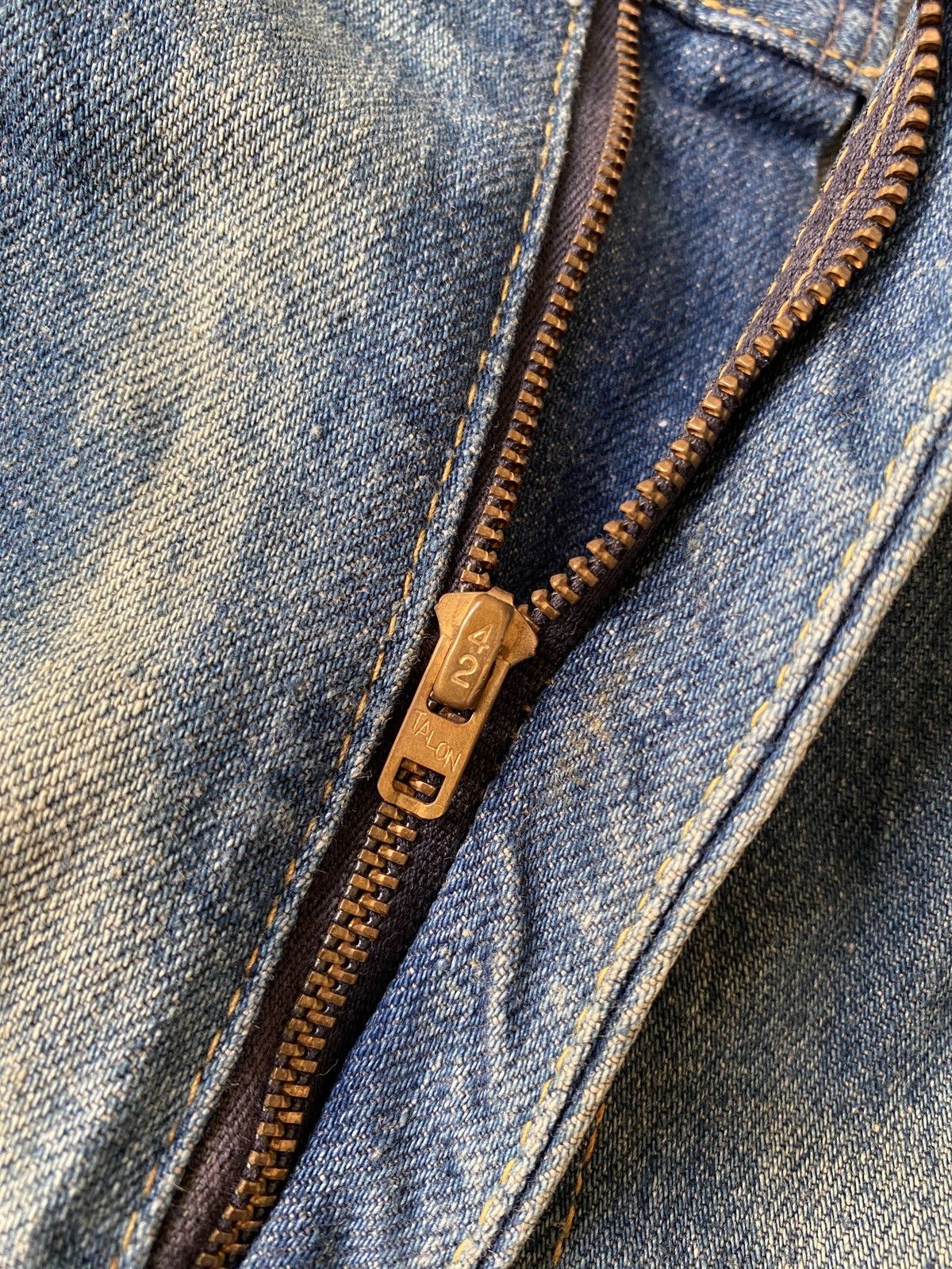 Vintage RARE !!! Vintage 70s Levi’s 646 Orange Tab Flare Denim Size US 30 / EU 46 - 16 Thumbnail