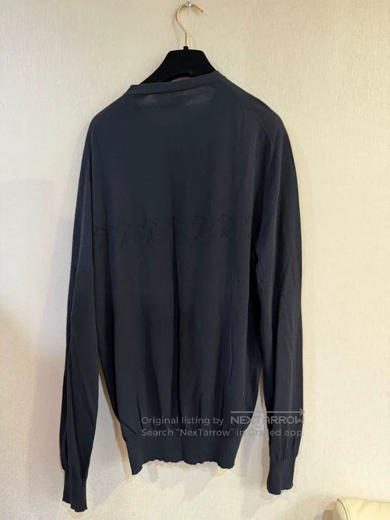 Hermes Hermes Horse Pattern Fuzzy Cloud Cashmere Knit Sweater Size L / US 10 / IT 46 - 2 Thumbnail