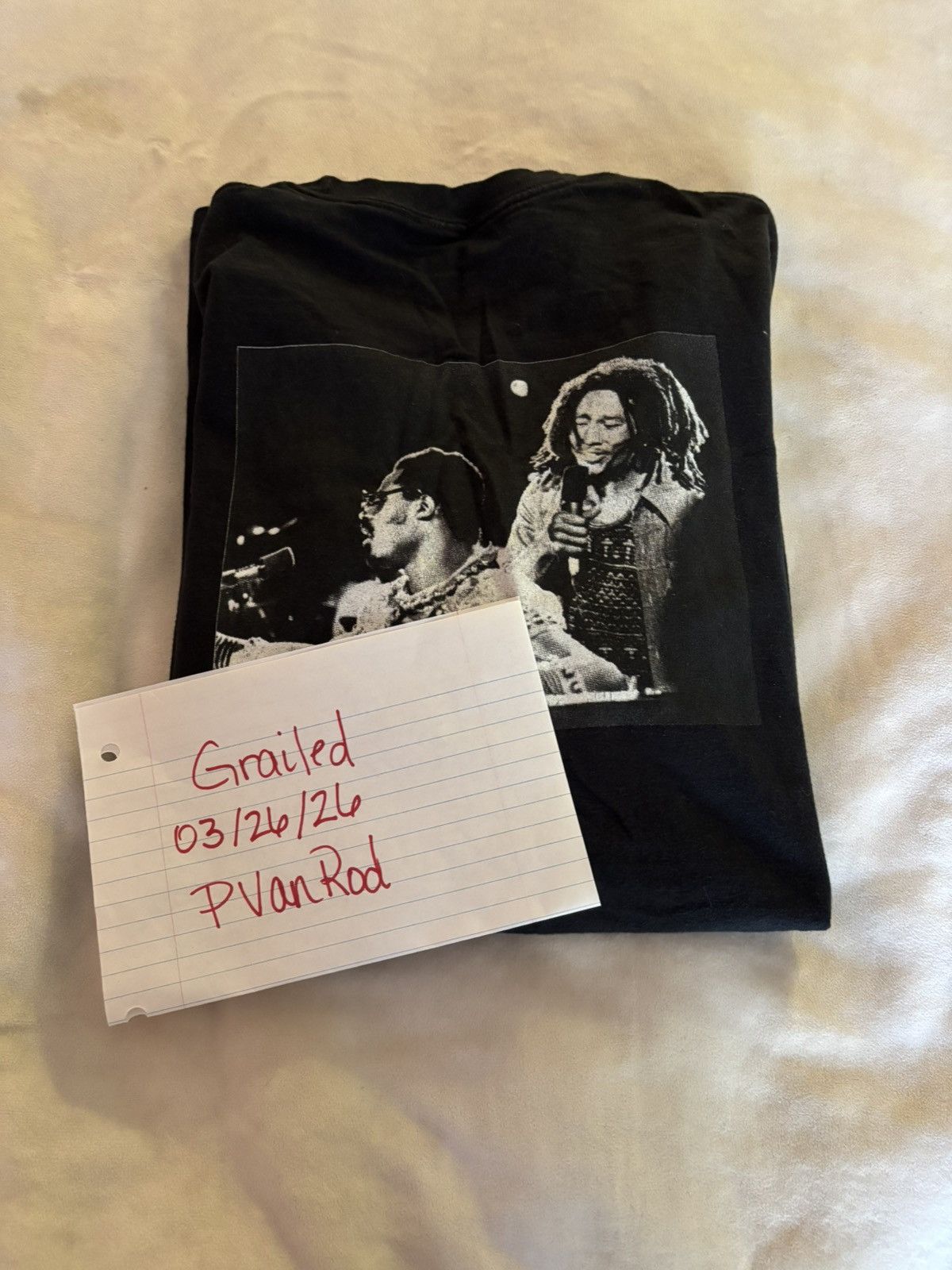 Fucking Awesome Fucking Awesome Bob Marley and Stevie Wonder Graphic T-Shirt Size US XL / EU 56 / 4 - 6 Thumbnail