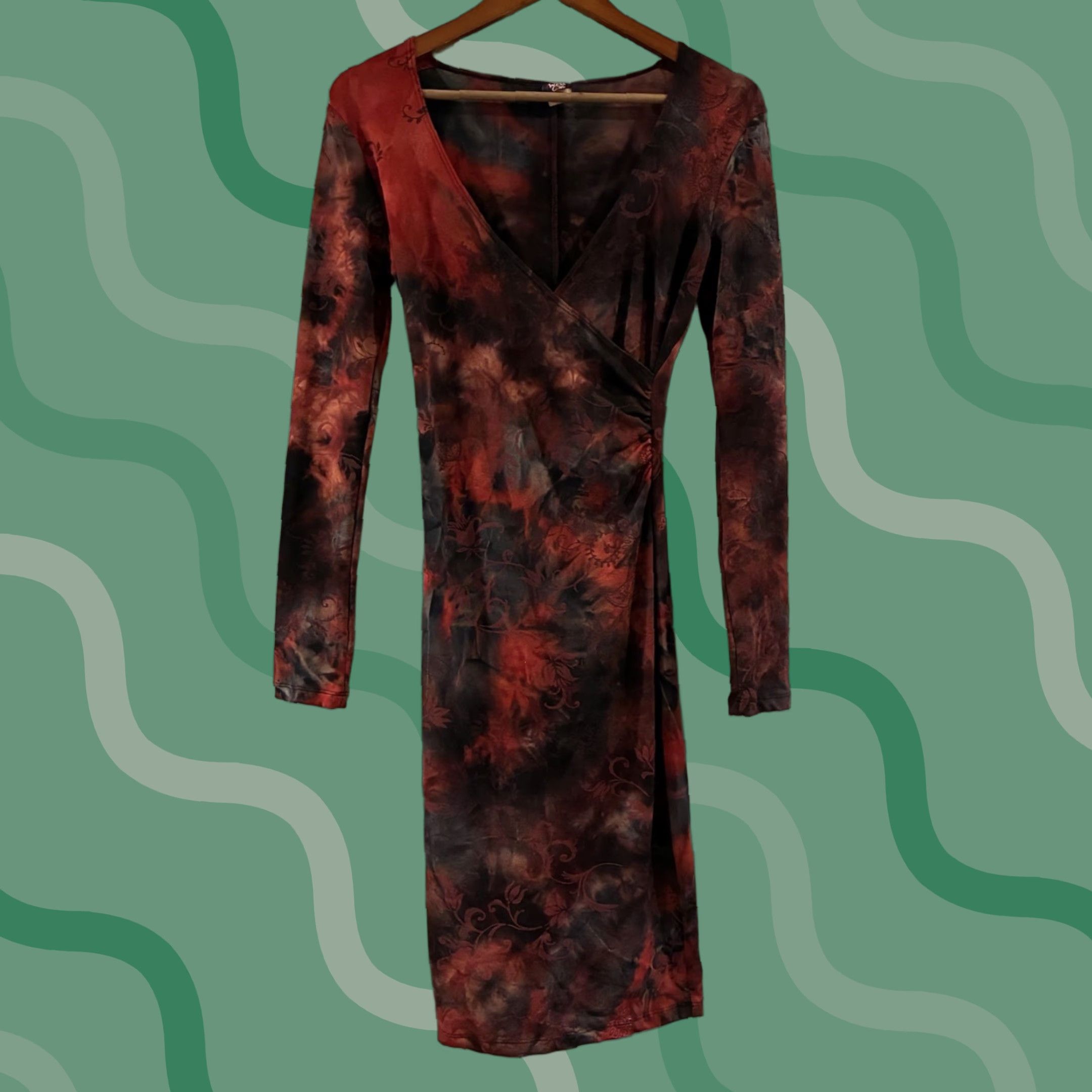 Vintage Vtg 90s Wildcat Dress Womens Small Red Grunge Boho Whimsigoth Fairy Retro - Shirt/Category not given; ensure clarity Size S / US 4 / IT 40 - 1 Thumbnail