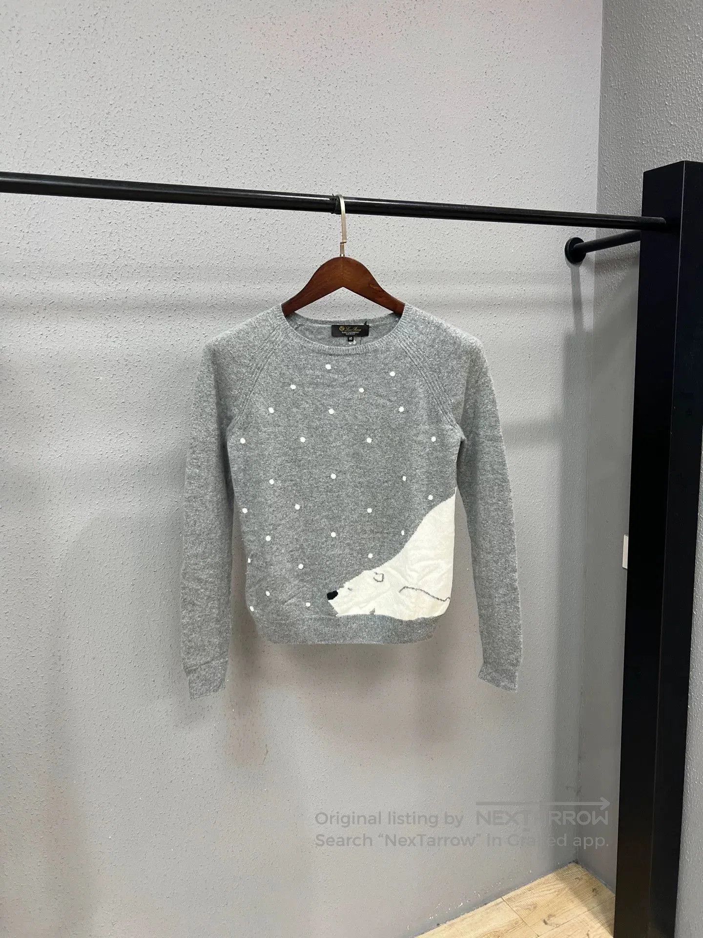 Loro Piana Loro Piana Virgin Wool Polar Bear Sweater. Size S / US 4 / IT 40 - 1 Thumbnail
