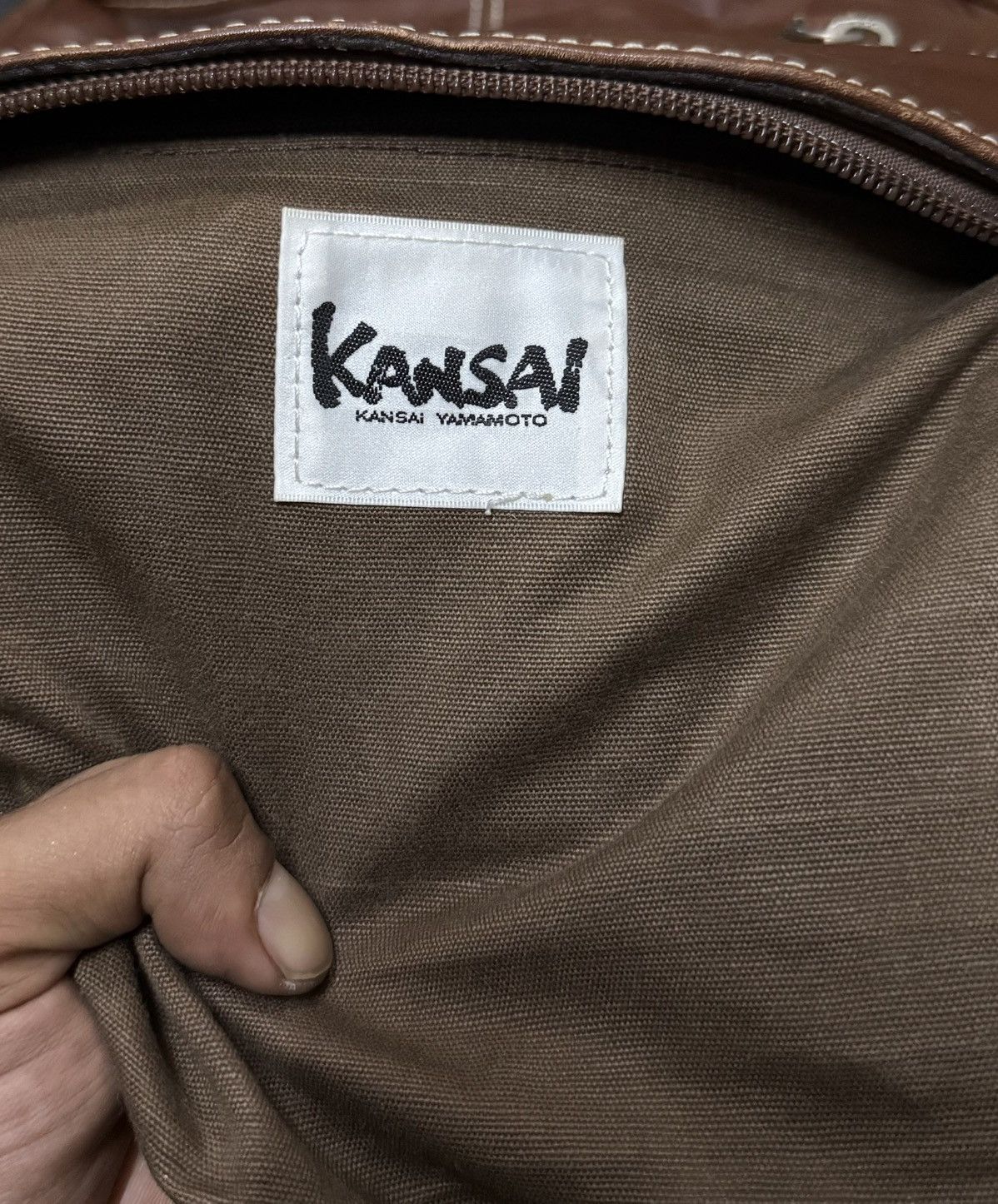 Kansai Yamamoto Vintage Cross Body Leather Kansai Yamamoto by Yohji Yamamoto Size ONE SIZE - 7 Thumbnail