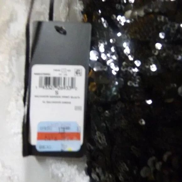 Guess GUESS Salvador Botanical Sequined Dress, Black, Size S Size S / US 4 / IT 40 - 7 Thumbnail