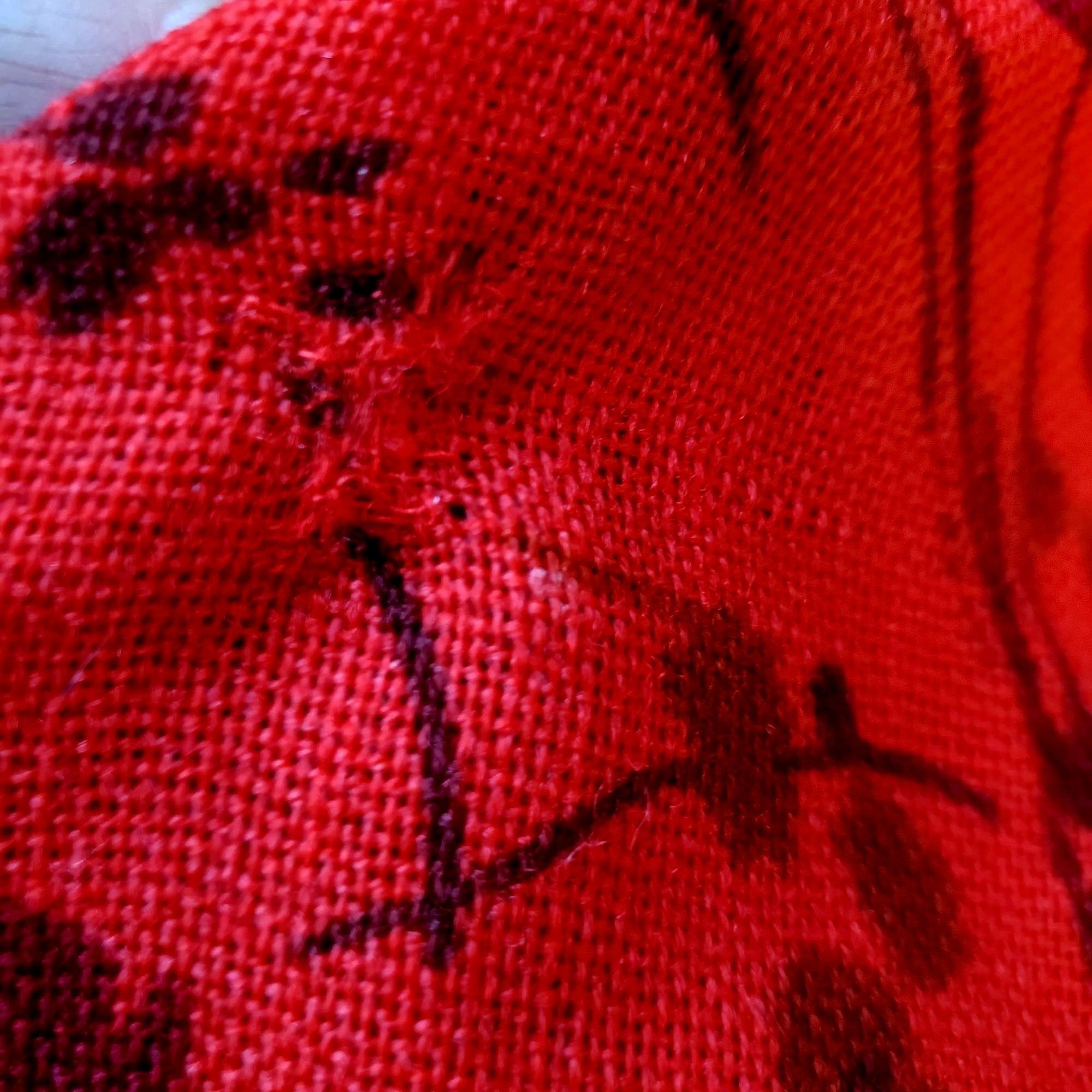 Vintage Vintage Lanz Dress 60s Fit and Flare XS Red Floral Wool Line Size XS / US 0-2 / IT 36-38 - 4 Thumbnail