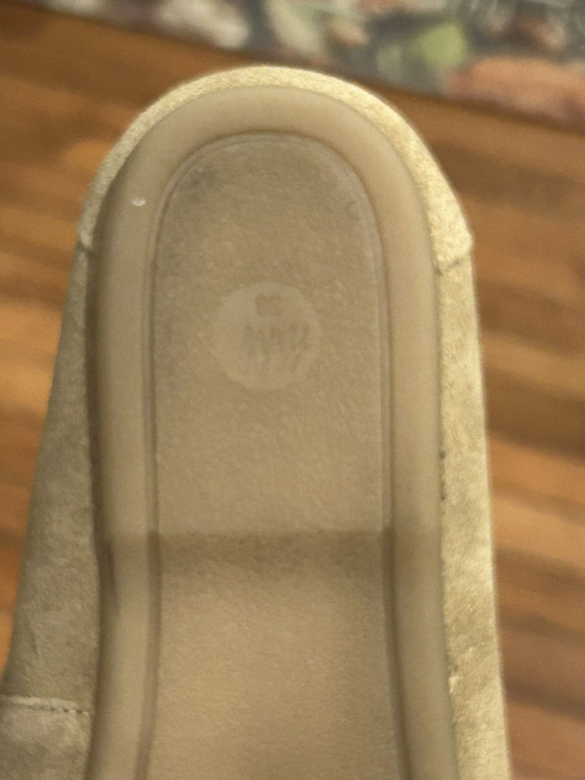 H&M H & M Premium Collection Light Beige Suede Driving Moccasins Size US 7 / IT 37 - 7 Thumbnail