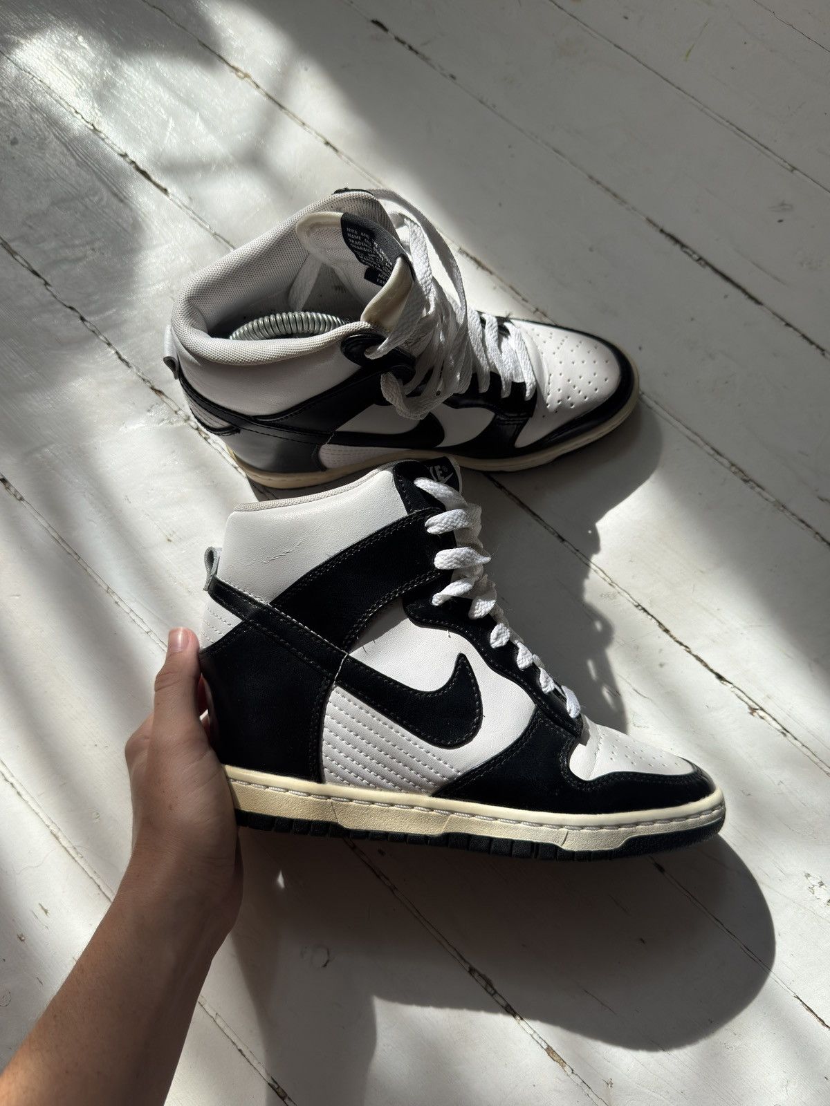 Nike VINTAGE NIKE BECKETT HIGH PLATFORM SNEAKERS SHOES Size US 6.5 / IT 36.5 - 3 Thumbnail