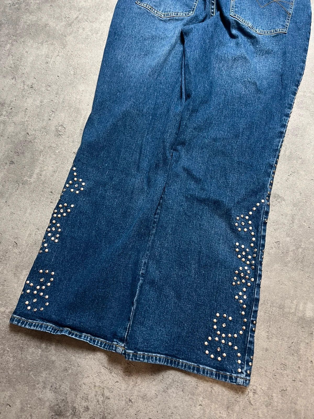Other Vintage L.A blues silver studded high waisted western jeans Size 36" / US 14 / IT 50 - 8 Thumbnail