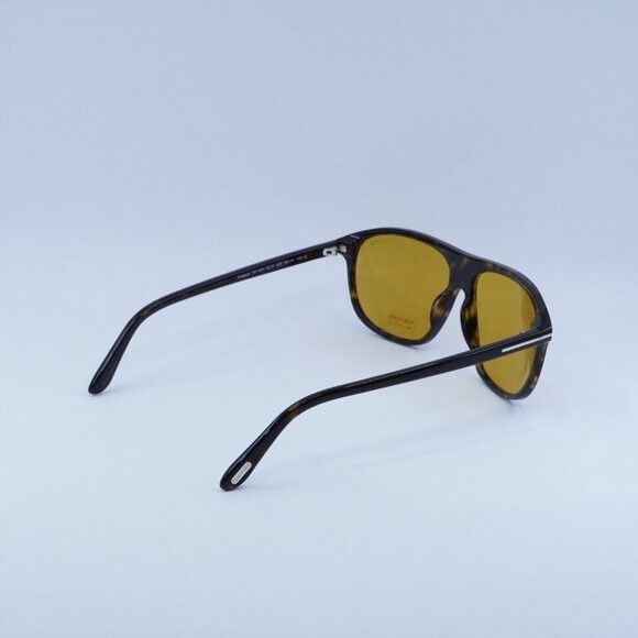 Tom Ford Tom Ford FT1027 52E Prescott Sunglasses Havana Square Frame Size ONE SIZE - 10 Thumbnail