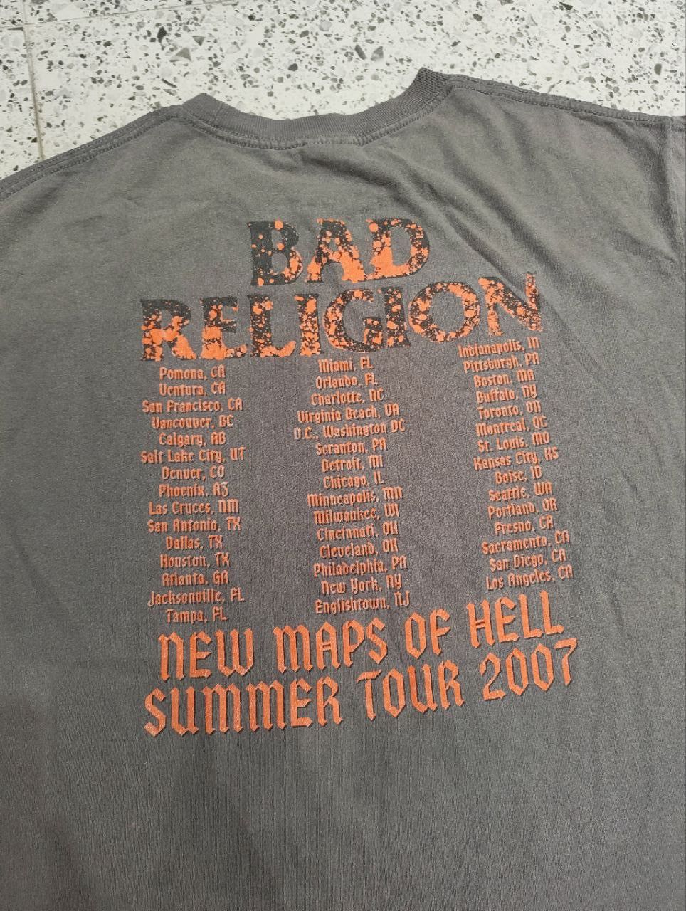 Band Tees VINTAGE 2007 BAD RELIGION TOUR Size US L / EU 52-54 / 3 - 3 Thumbnail