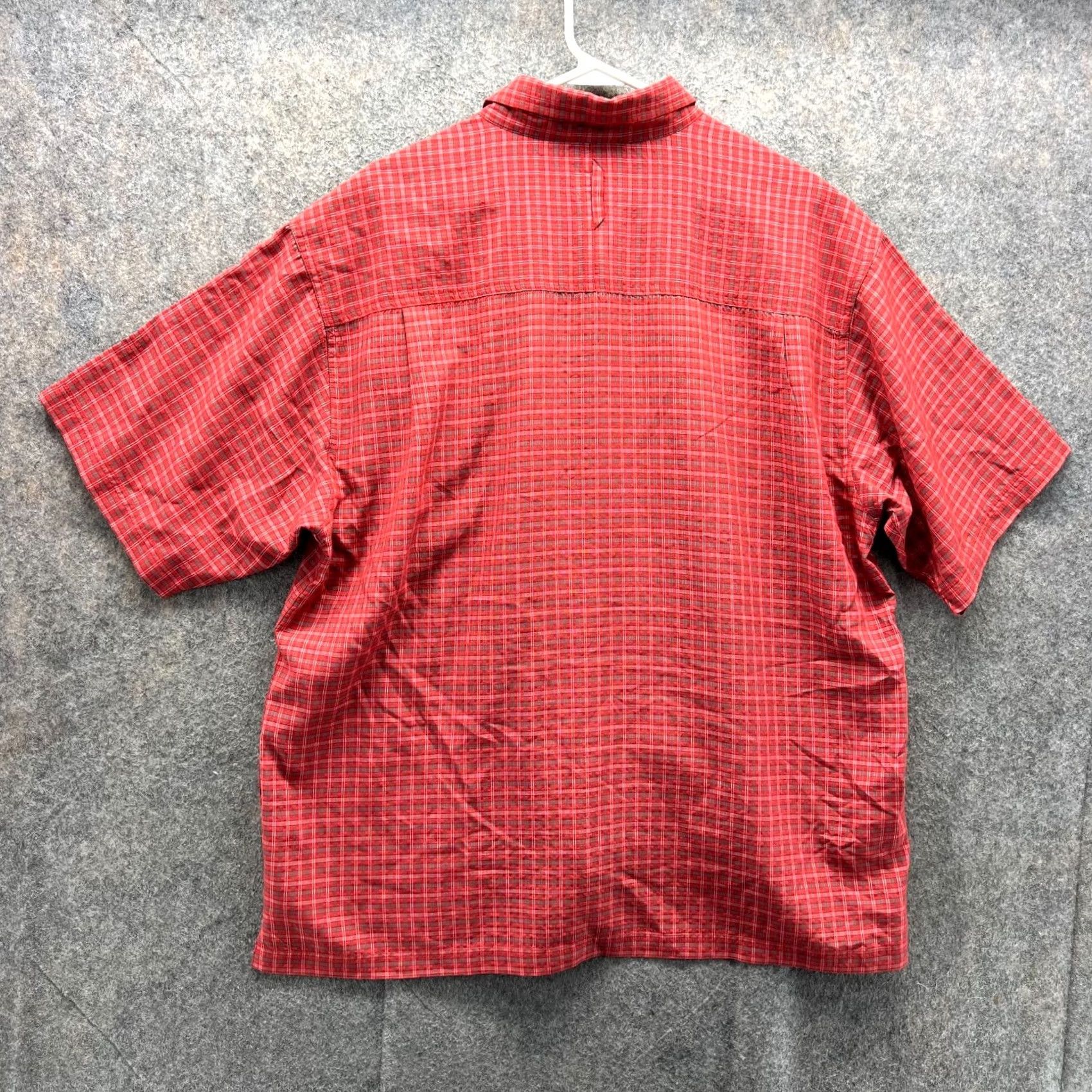 The North Face VINTAGE The North Face Shirt Mens XL Red Button Down Outdoors Hiking Short Sleeve Camp Shirt Size US XL / EU 56 / 4 - 2 Thumbnail