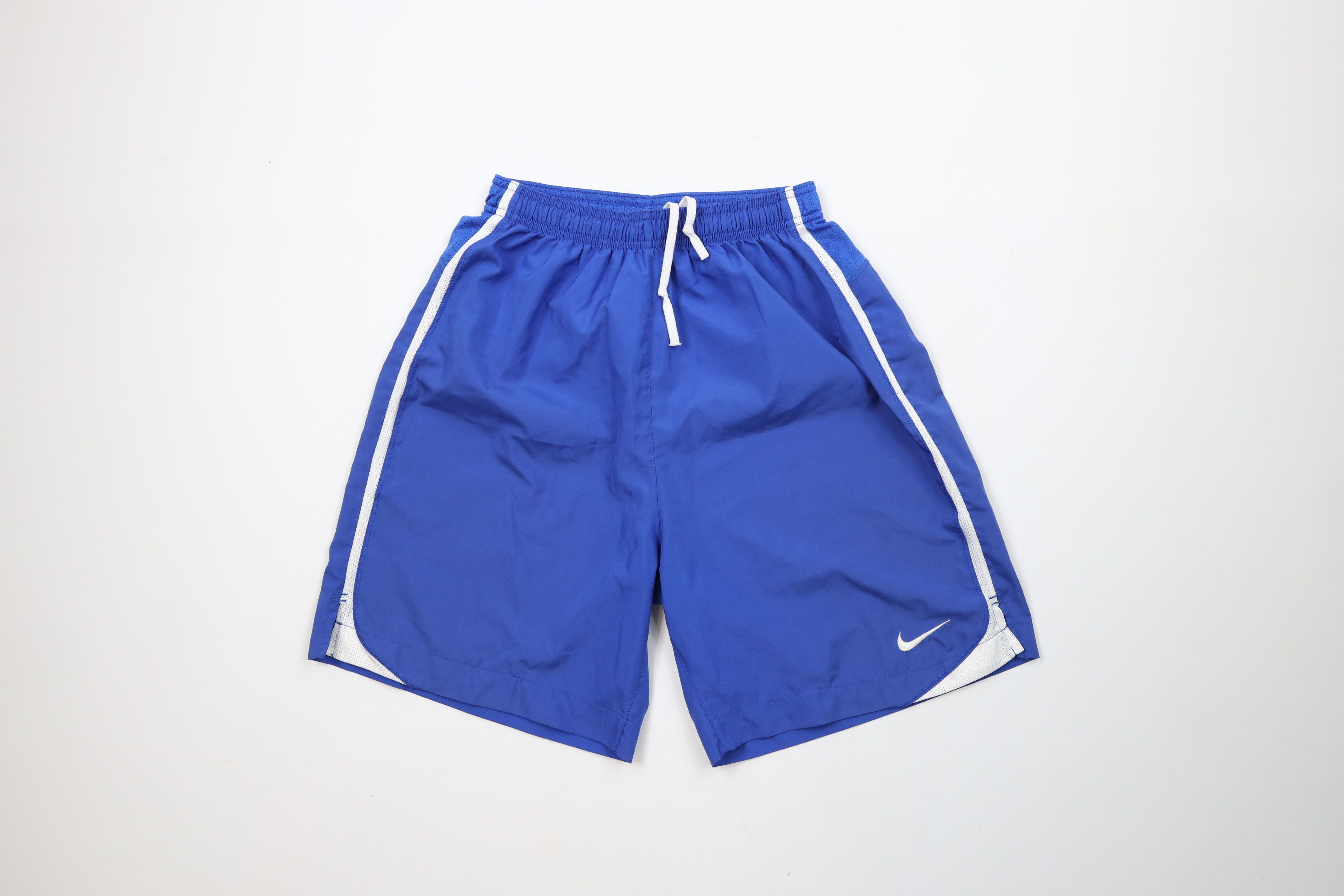 Nike × Vintage Vintage Nike Scott Mini Swoosh Above Knee Soccer Shorts Blue Size US 30 / EU 46 - 1 Thumbnail