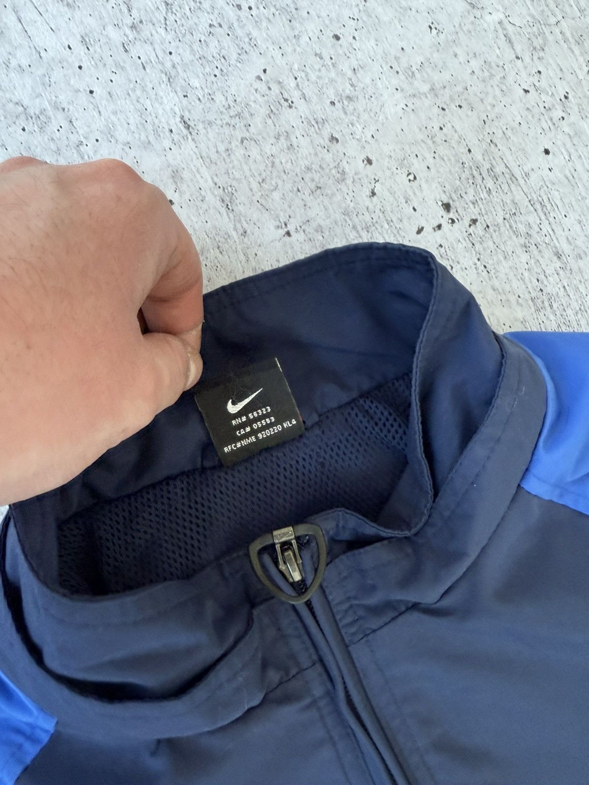 Vintage Nike Team Vintage Y2K Swoosh Logo Blue Jacket Size US M / EU 48-50 / 2 - 10 Thumbnail