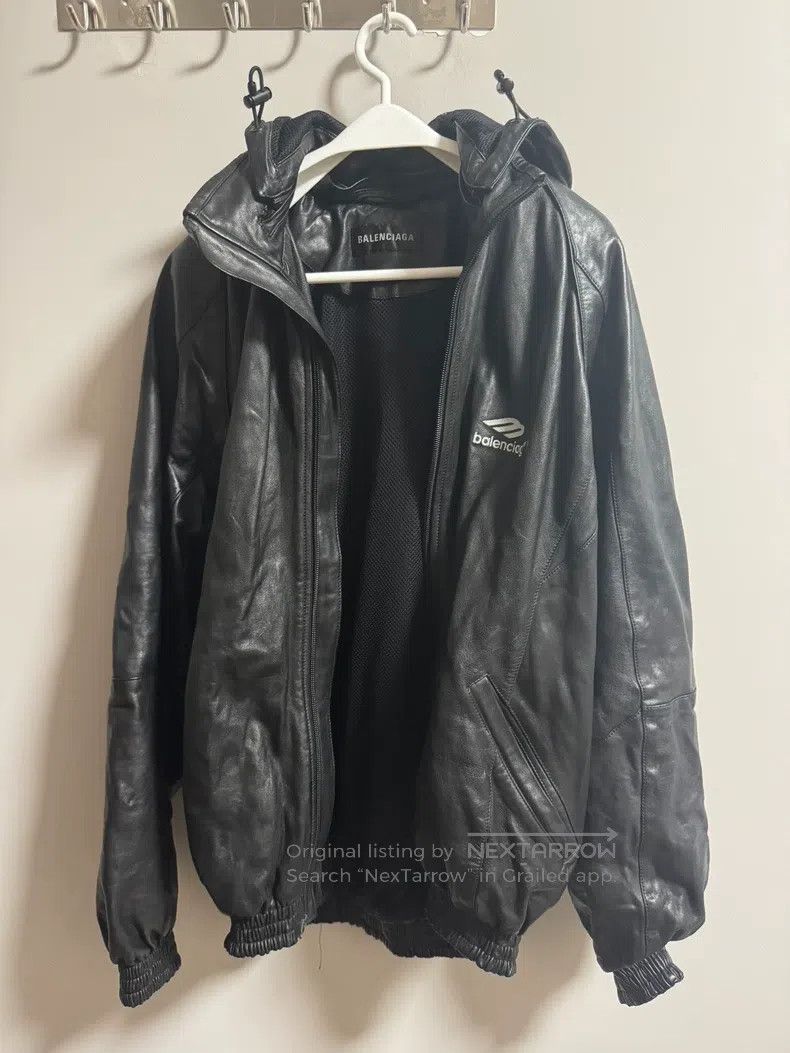 Balenciaga Balenciaga Black Leather Jacket Size US M / EU 48-50 / 2 - 1 Thumbnail
