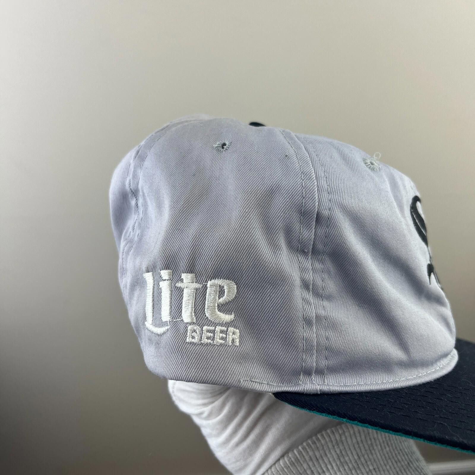 MLB Vintage 90s Chicago White Sox Snapback Hat Miller Lite Beer Size ONE SIZE - 4 Thumbnail