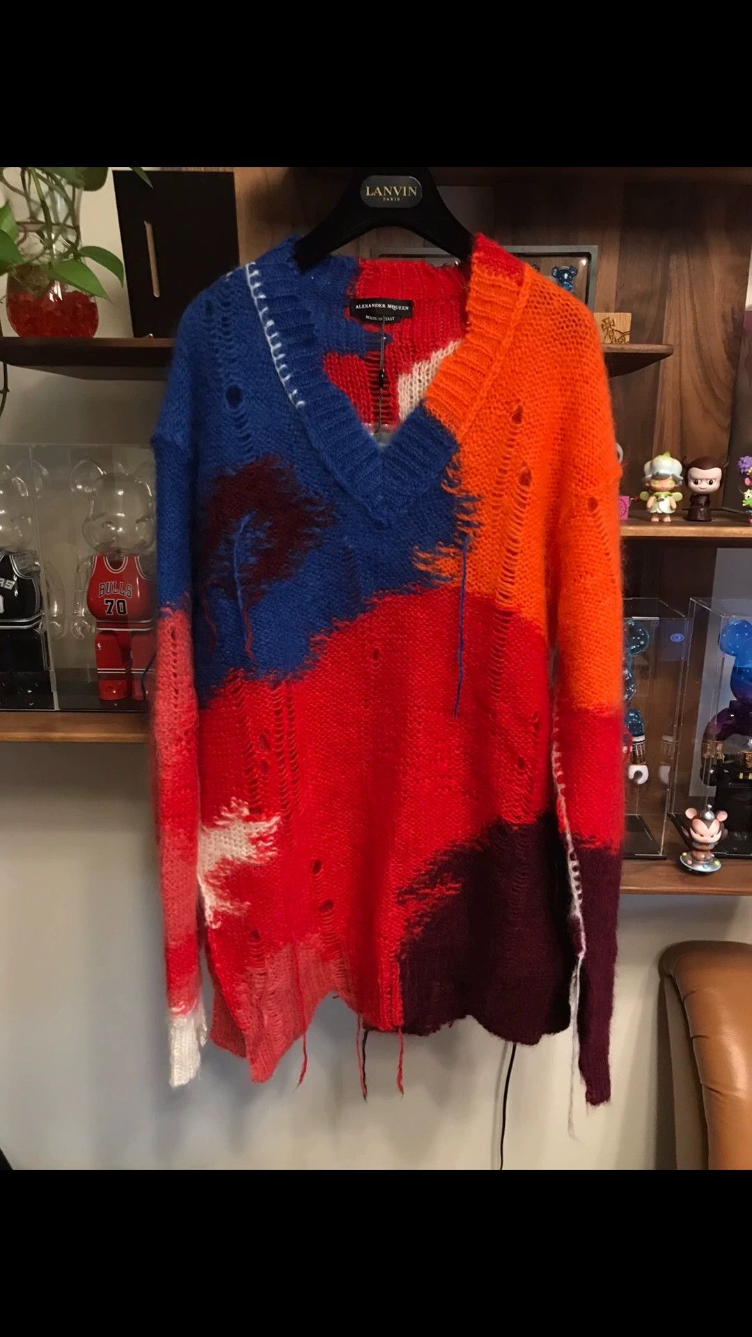 Alexander McQueen Alexander McQueen Ripped Tie-Dye Colorblock Sweater M Size US M / EU 48-50 / 2 - 1 Thumbnail