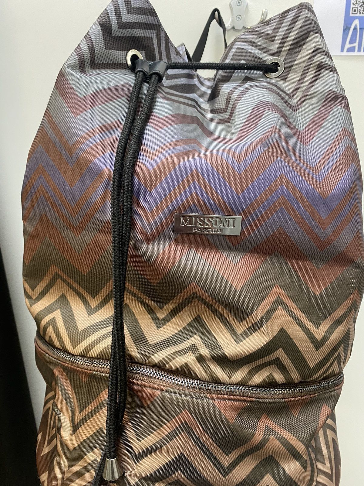 Missoni Missoni Backpack Luggage Bag Gym Weekender Traveler Chevron Size ONE SIZE - 3 Thumbnail