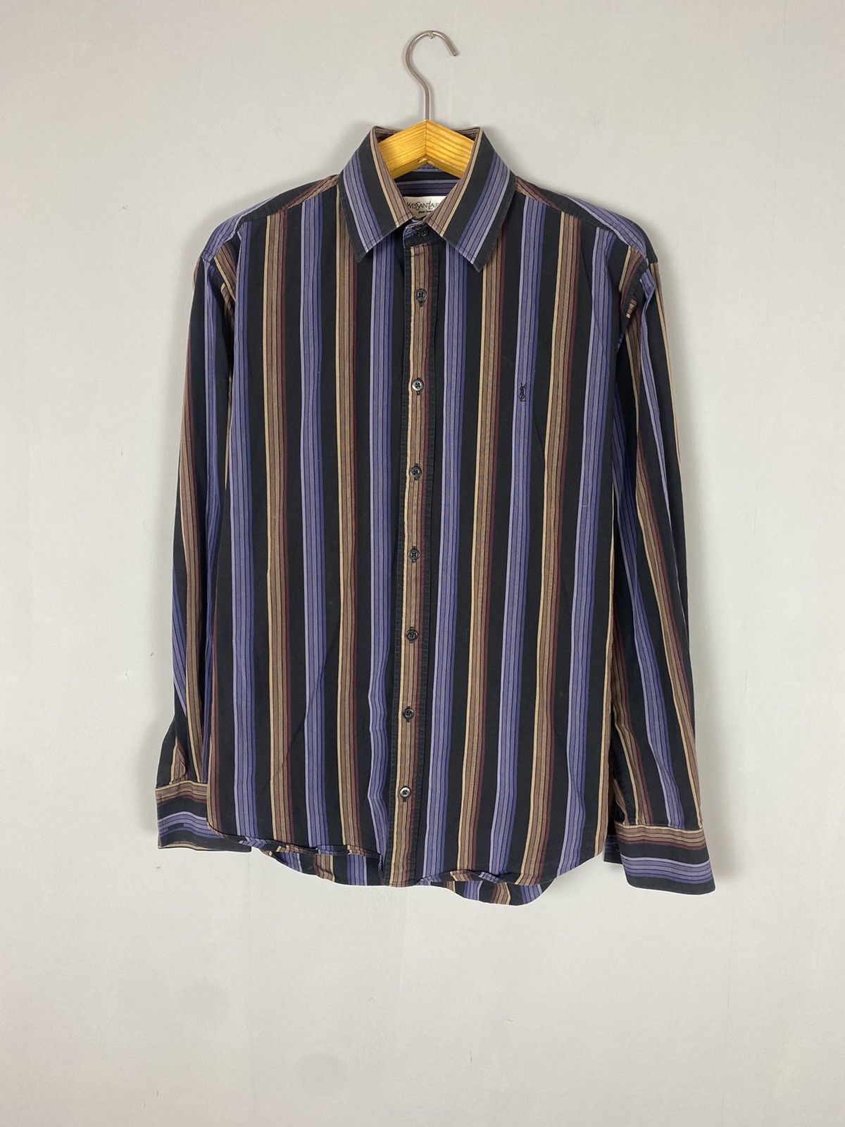 Yves Saint Laurent Vintage 90s Yves Saint Laurent shirt Size US M / EU 48-50 / 2 - 1 Thumbnail