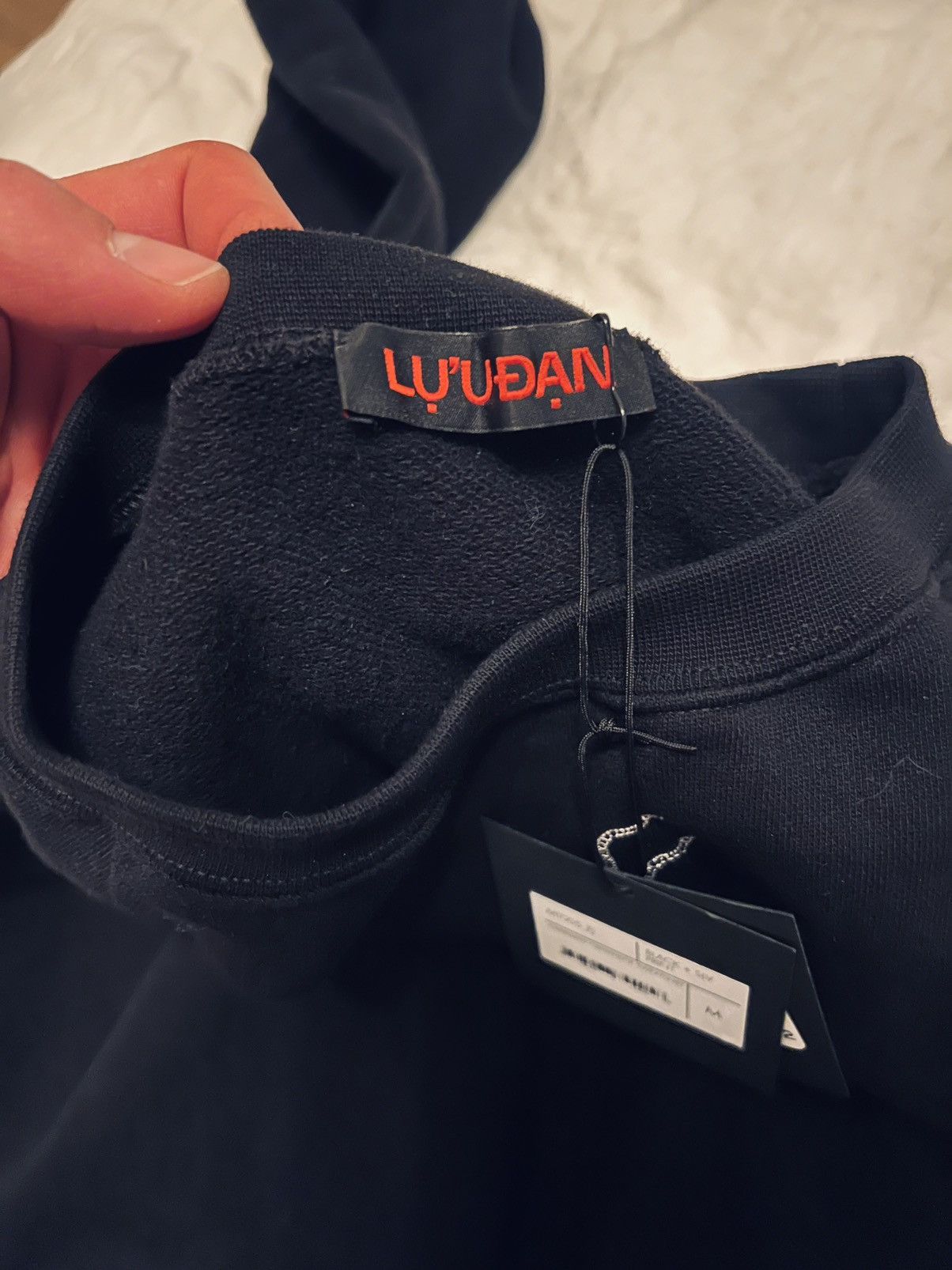 LUU DAN Ssense exclusive black oversized sweatshirt Size US M / EU 48-50 / 2 - 4 Thumbnail