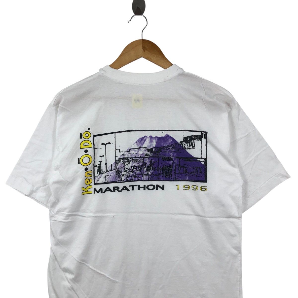 Vintage Vintage 1996 Ken O Do Marathon T Shirt Vintage Clothing Size US M / EU 48-50 / 2 - 2 Thumbnail