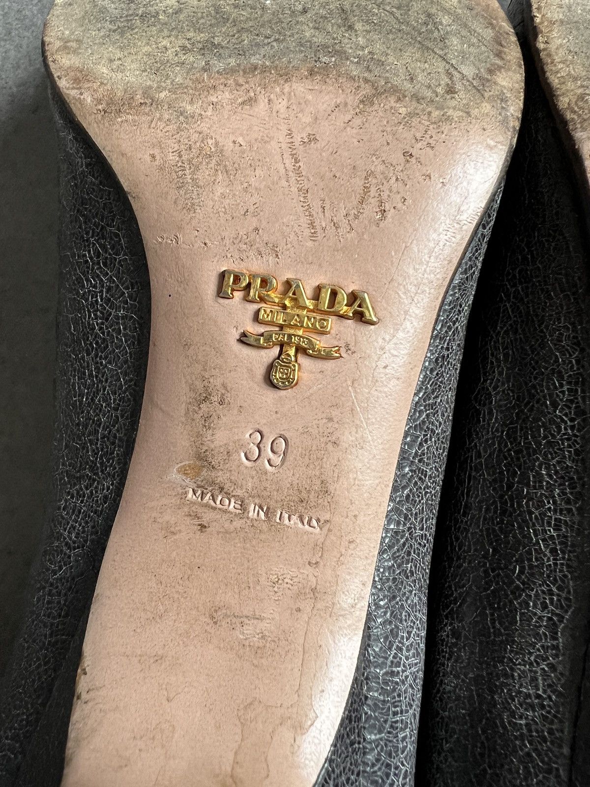 Prada Vintage Prada bow kitten ballet heels Size US 9 / IT 39 - 14 Thumbnail