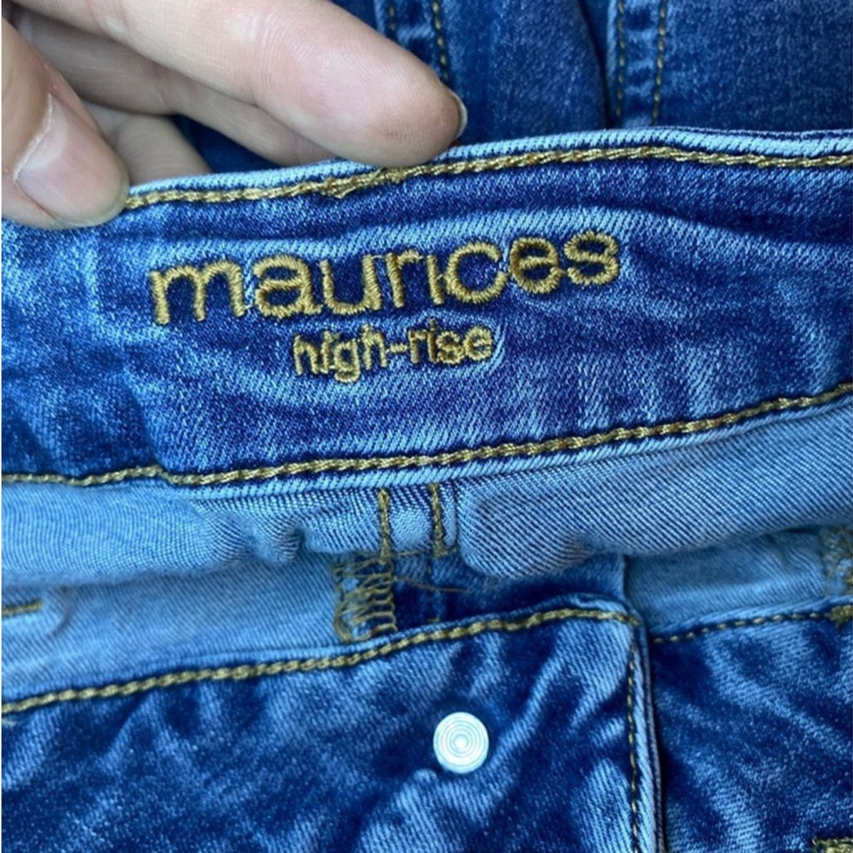 Maurice Lacroix Maurices High-Rise Skinny Jeans Dark Wash Stretch Denim S Size 24" / US 00 / IT 34 - 3 Thumbnail