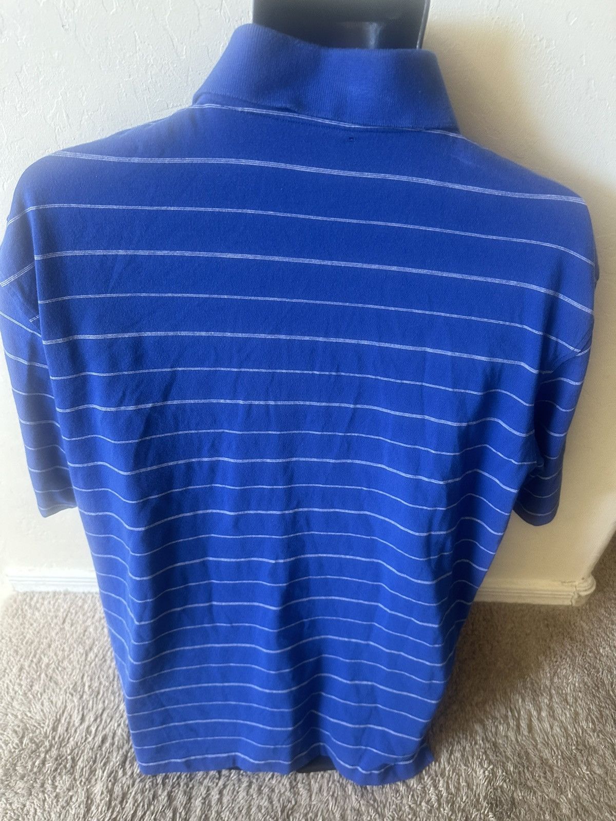 Asics Men’s used ASICS blue polo golf shirt logo size L large Size US L / EU 52-54 / 3 - 5 Thumbnail