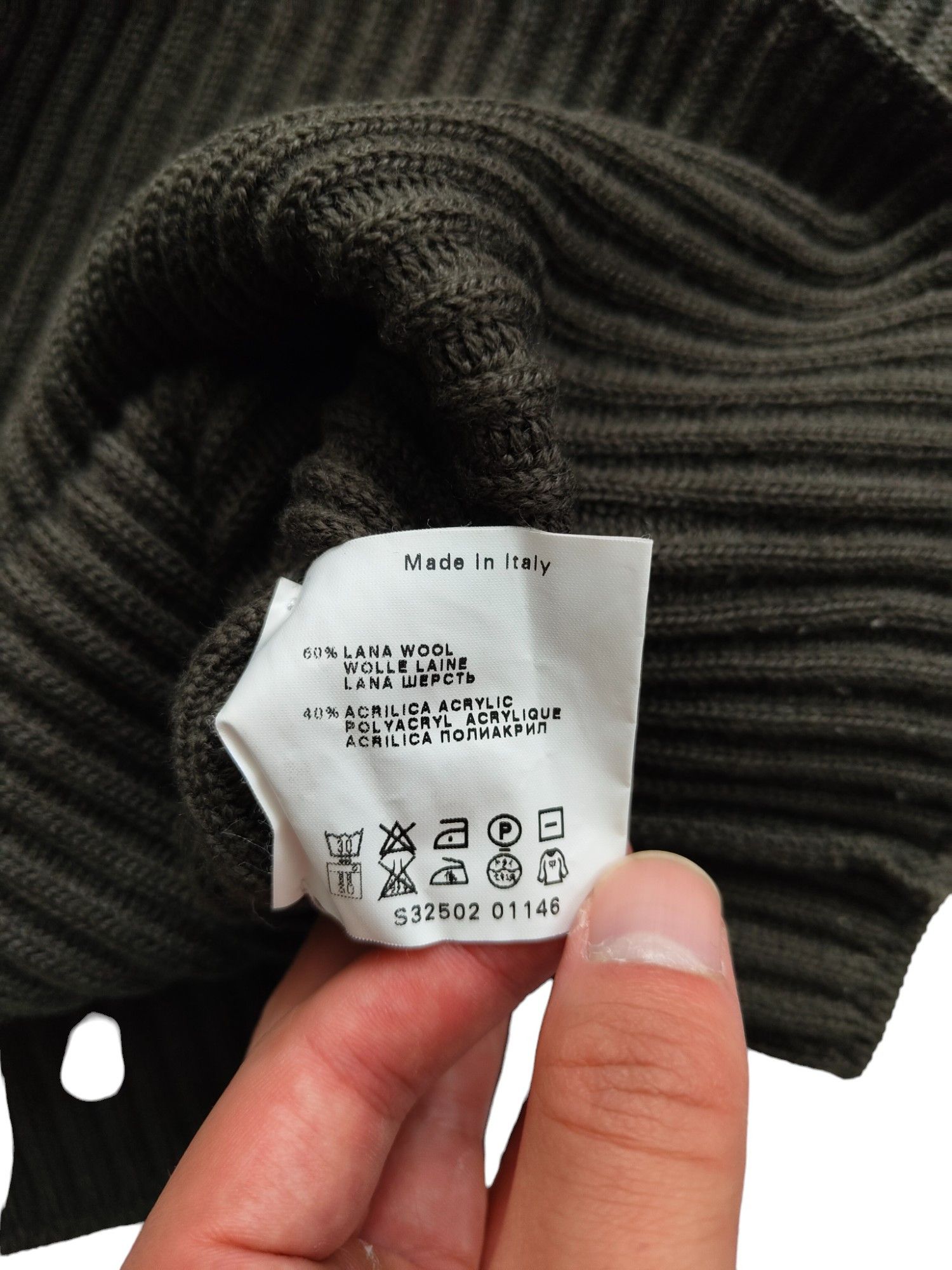 Hugo Boss Boss Hugo Boss Khaki Wool Pullover Size US L / EU 52-54 / 3 - 5 Thumbnail