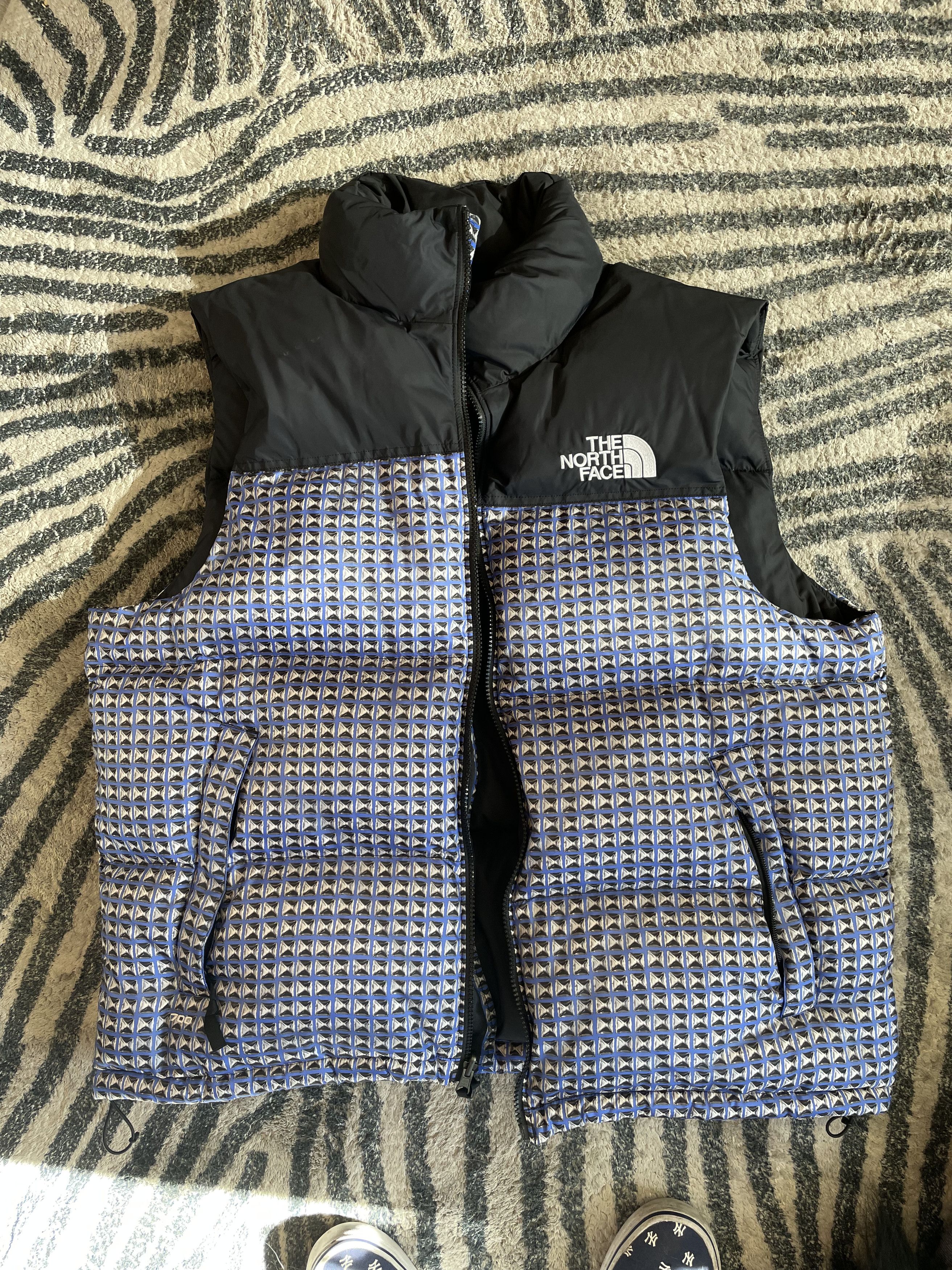 Supreme Supreme The North Face Studded Nuptse Vest Royal Blue