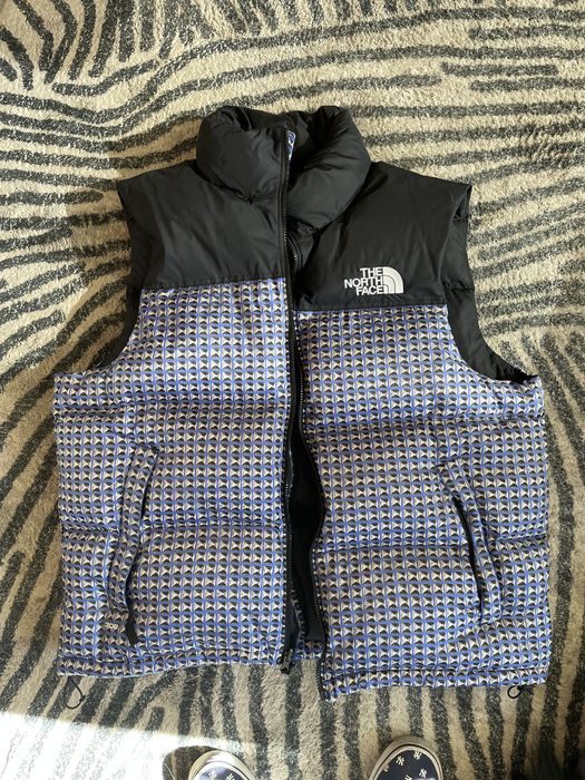 Supreme Supreme The North Face Studded Nuptse Vest Royal Blue