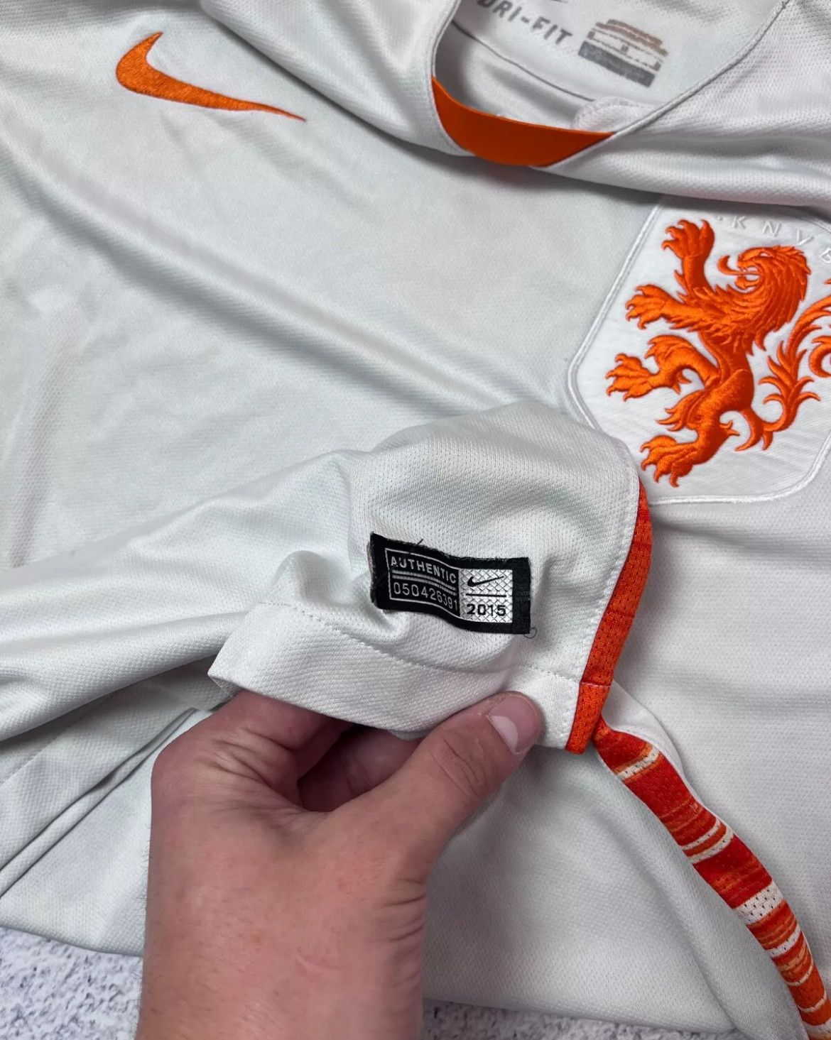 Nike × Vintage Mens soccer jersey Nike Nerherlands size M Drill Size US S / EU 44-46 / 1 - 7 Thumbnail